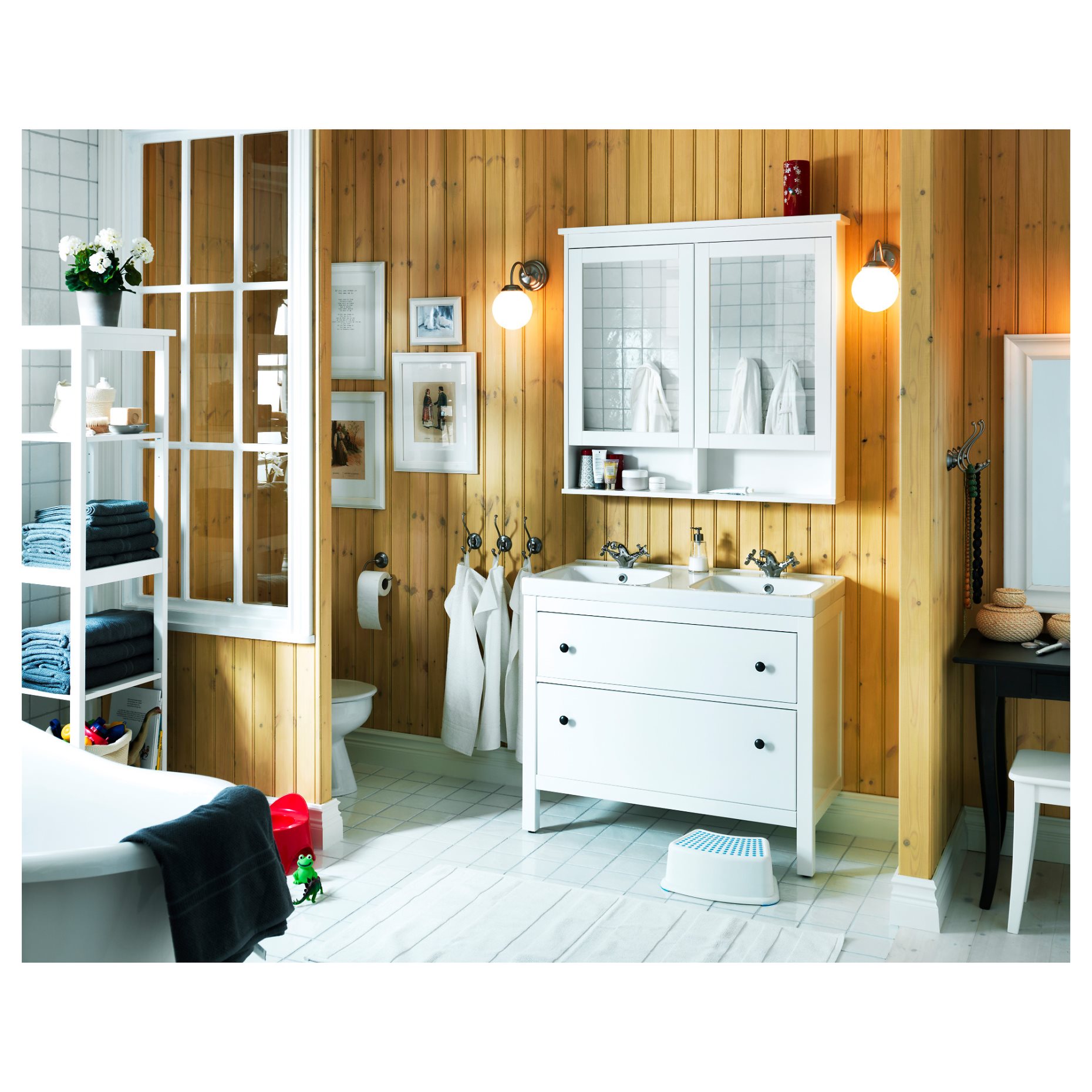 HEMNES, mirror cabinet with 2 doors, 802.176.75