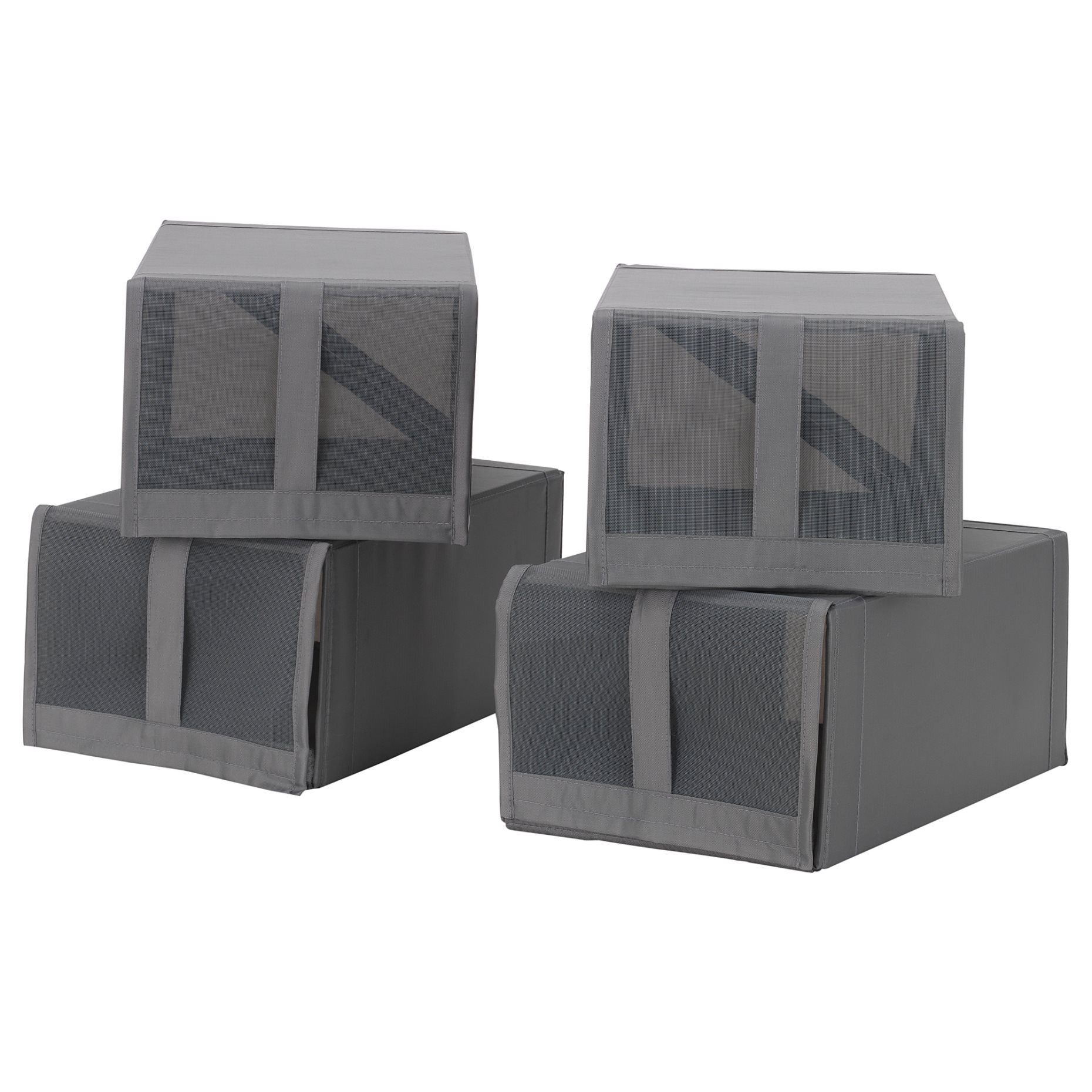 SKUBB, shoe box 22x34x16 cm, 4 pack, 804.000.04