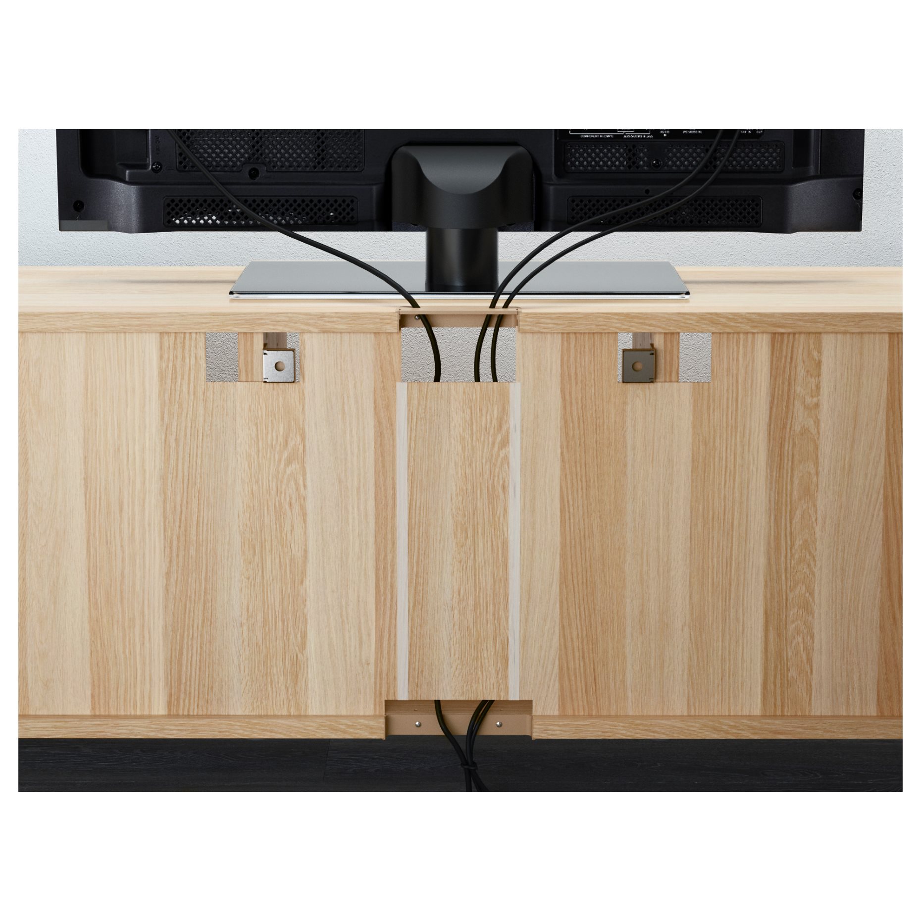BESTÅ, TV bench with doors/drawer soft closing, 180x42x74 cm, 891.941.08