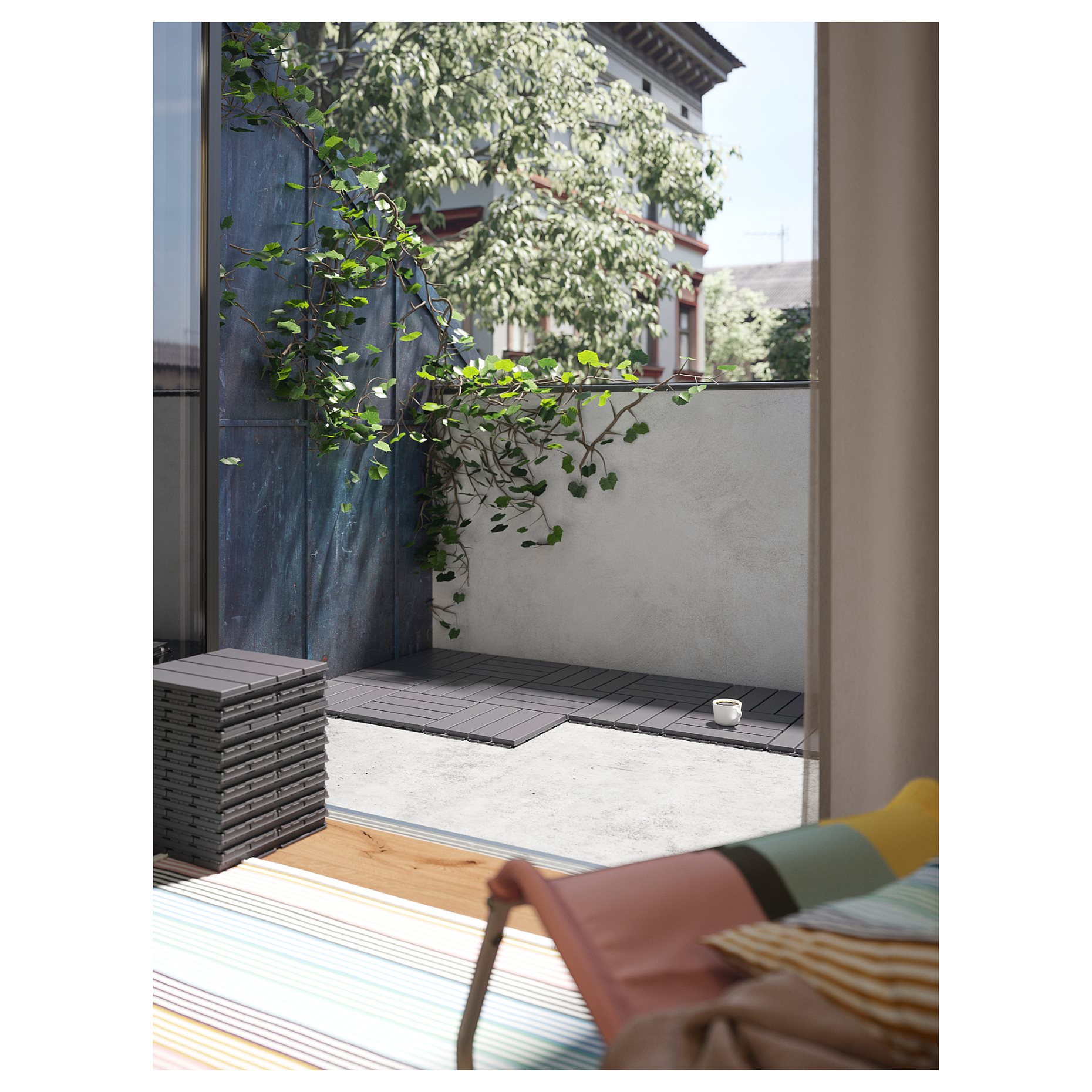 RUNNEN, floor decking outdoor, 9 pack, 902.381.11