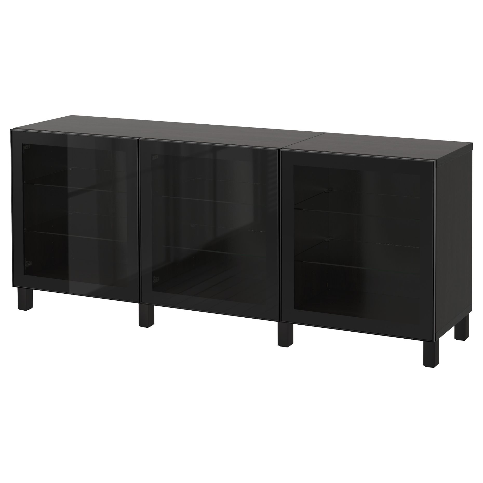 BESTÅ, σύνθεση αποθήκευσης με πόρτες, 180x42x74 cm, 991.399.13