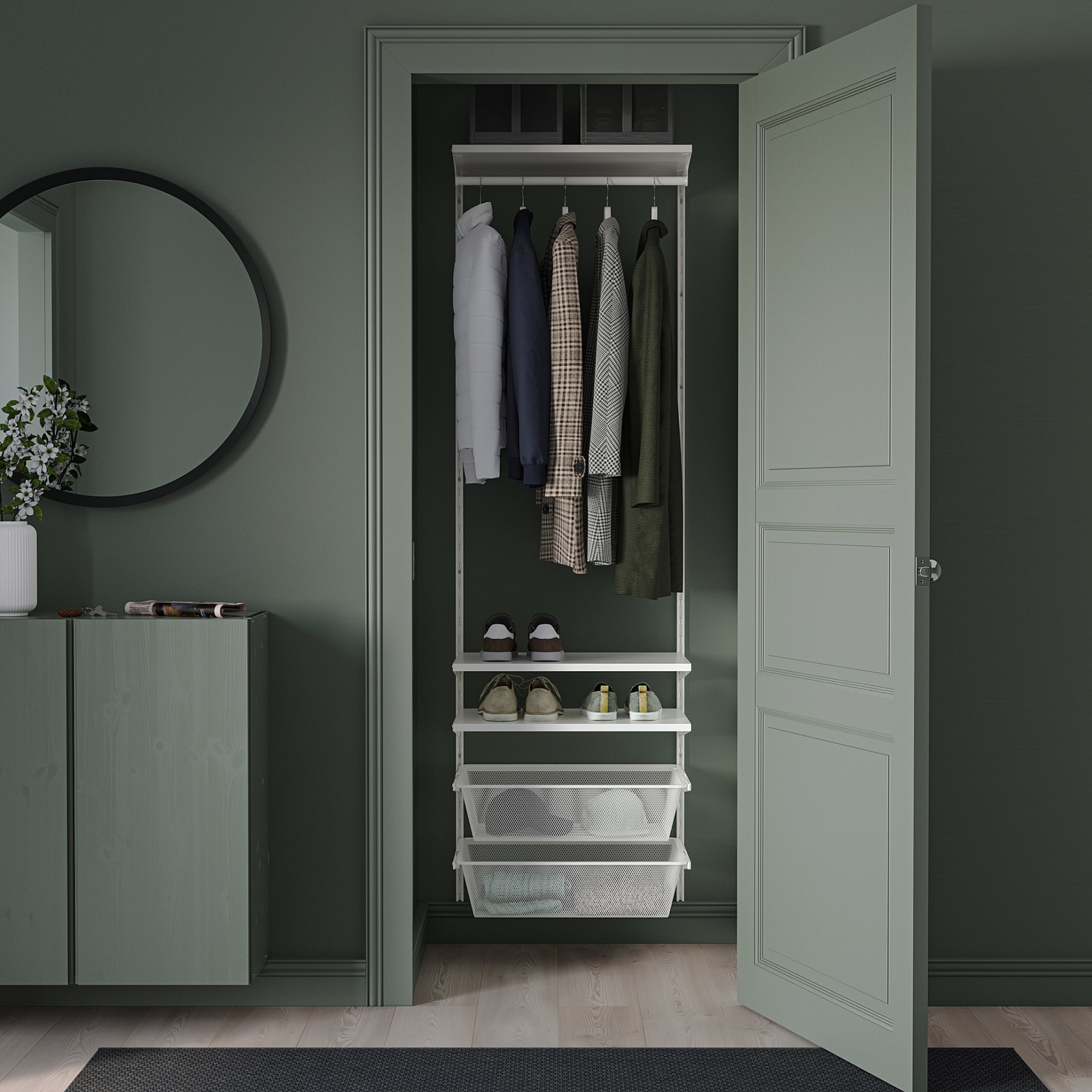 BOAXEL, wardrobe combination, 62x40x201 cm, 193.323.68