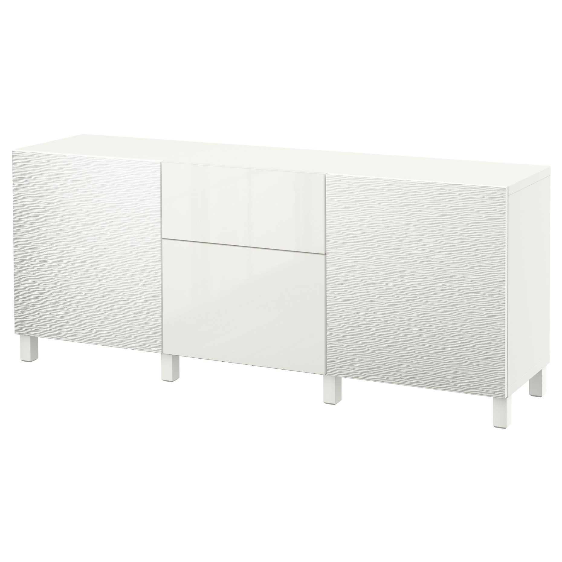 BESTÅ, storage combination with drawers soft-closing, 180x42x74 cm, 291.956.53