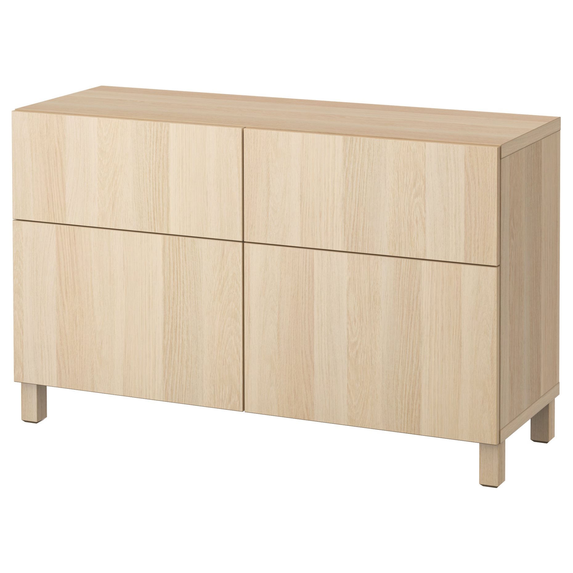 BESTÅ, storage combination with doors/drawers soft-closing, 120x42x74 cm, 391.953.08