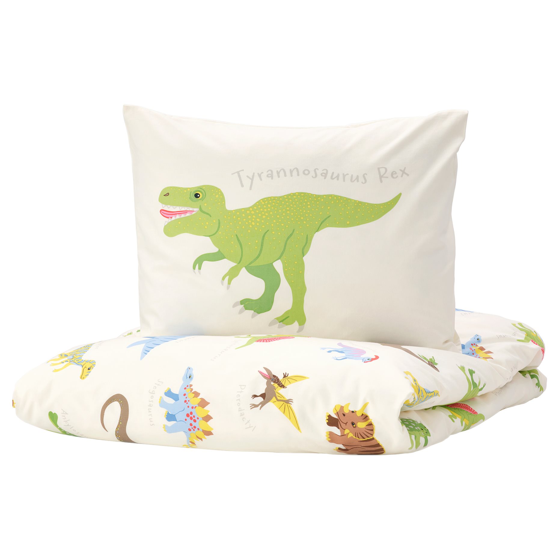 JÄTTELIK, quilt cover and pillowcase, 150x200/50x60 cm, 504.641.15