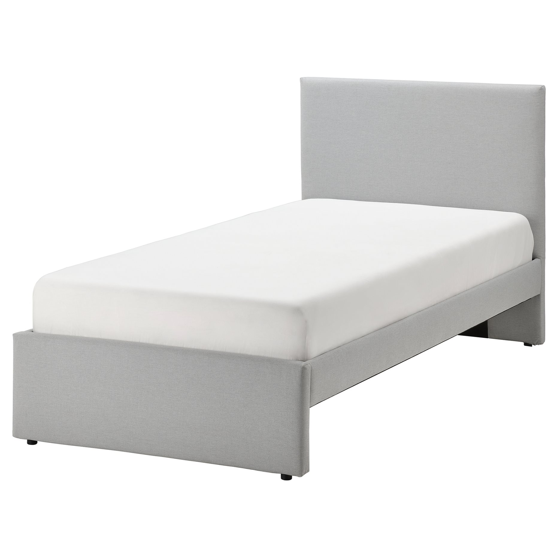 GLADSTAD, upholstered bed frame, 90x200 cm, 504.904.59