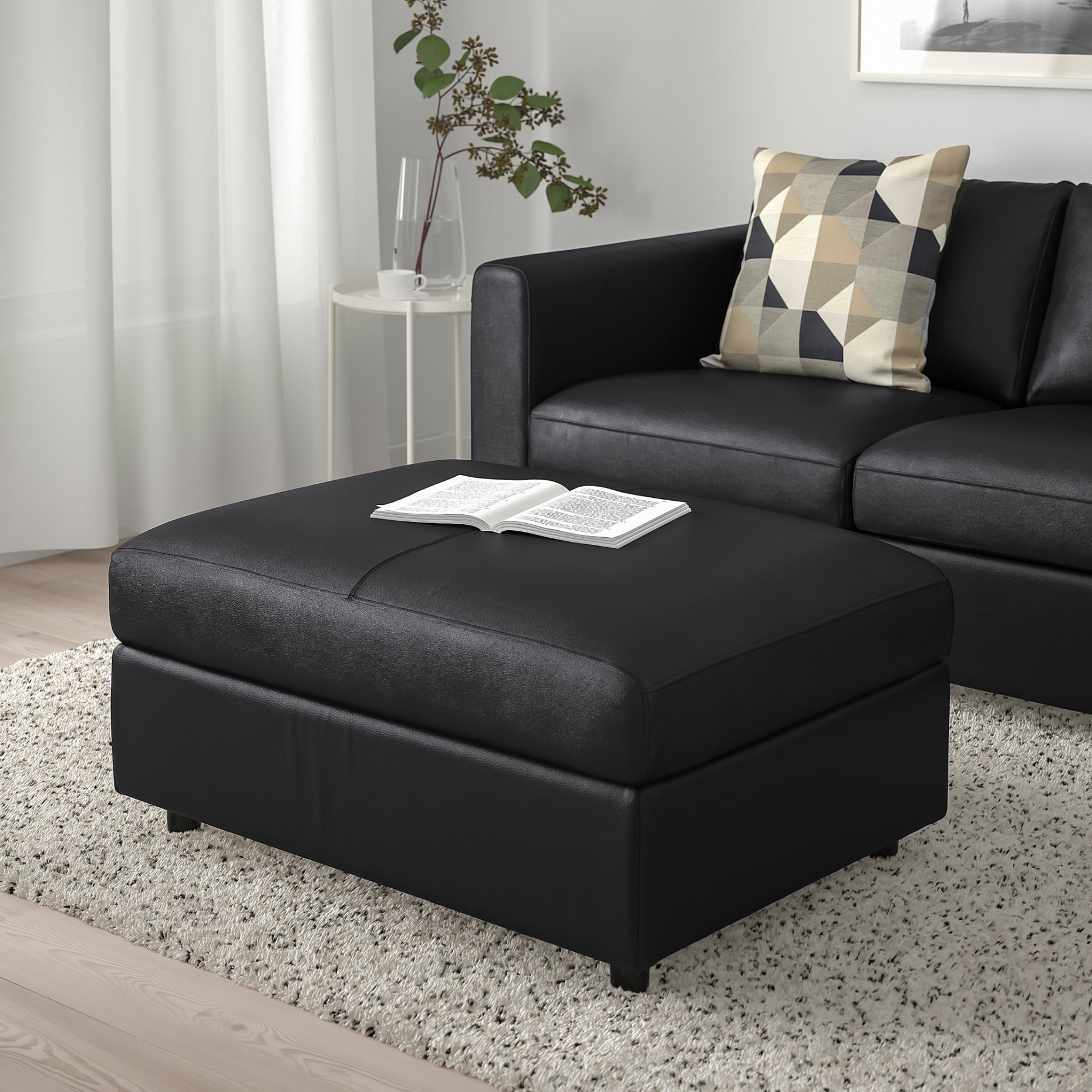 VIMLE, footstool with storage, 604.653.84