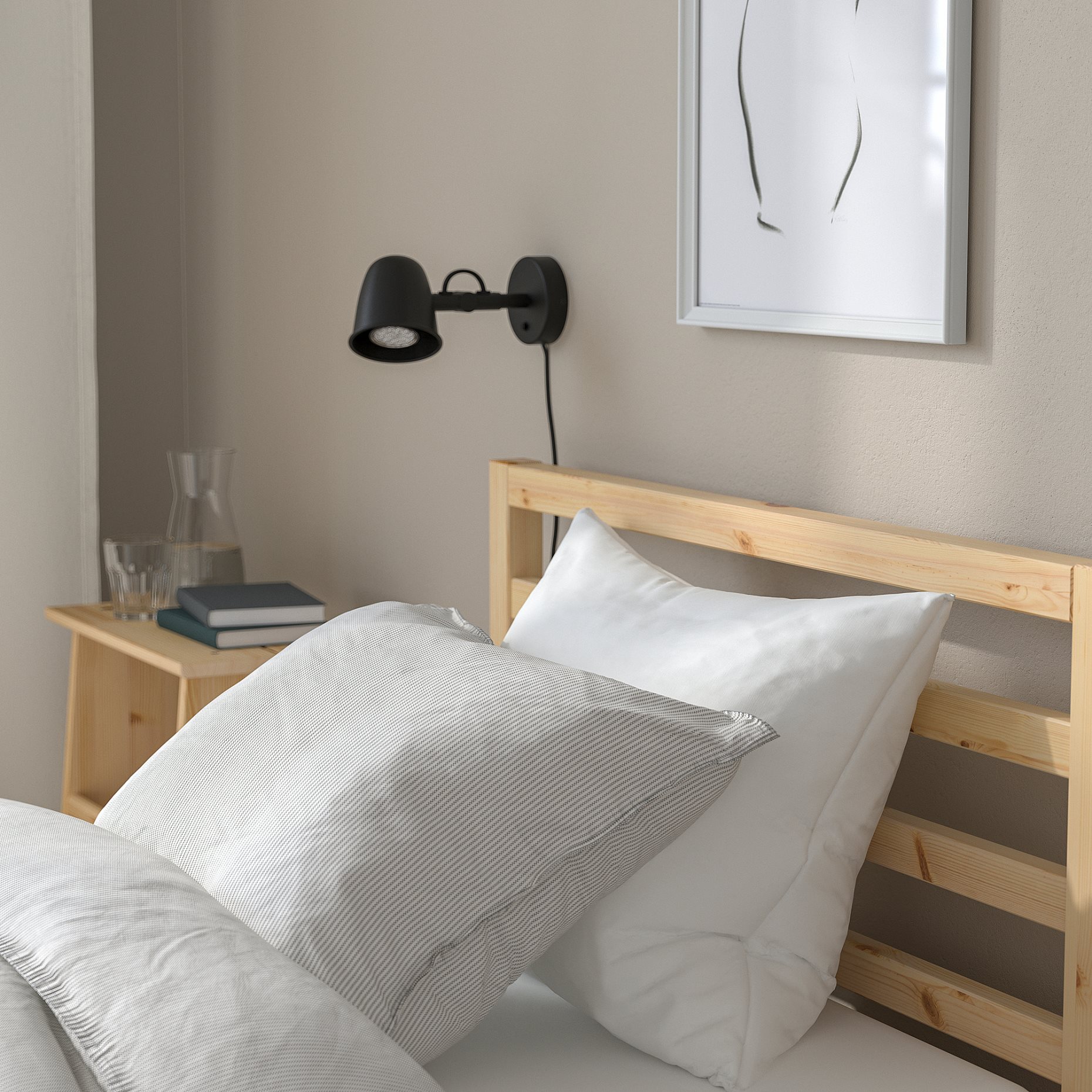 TARVA, bed frame, 90x200 cm, 690.200.34