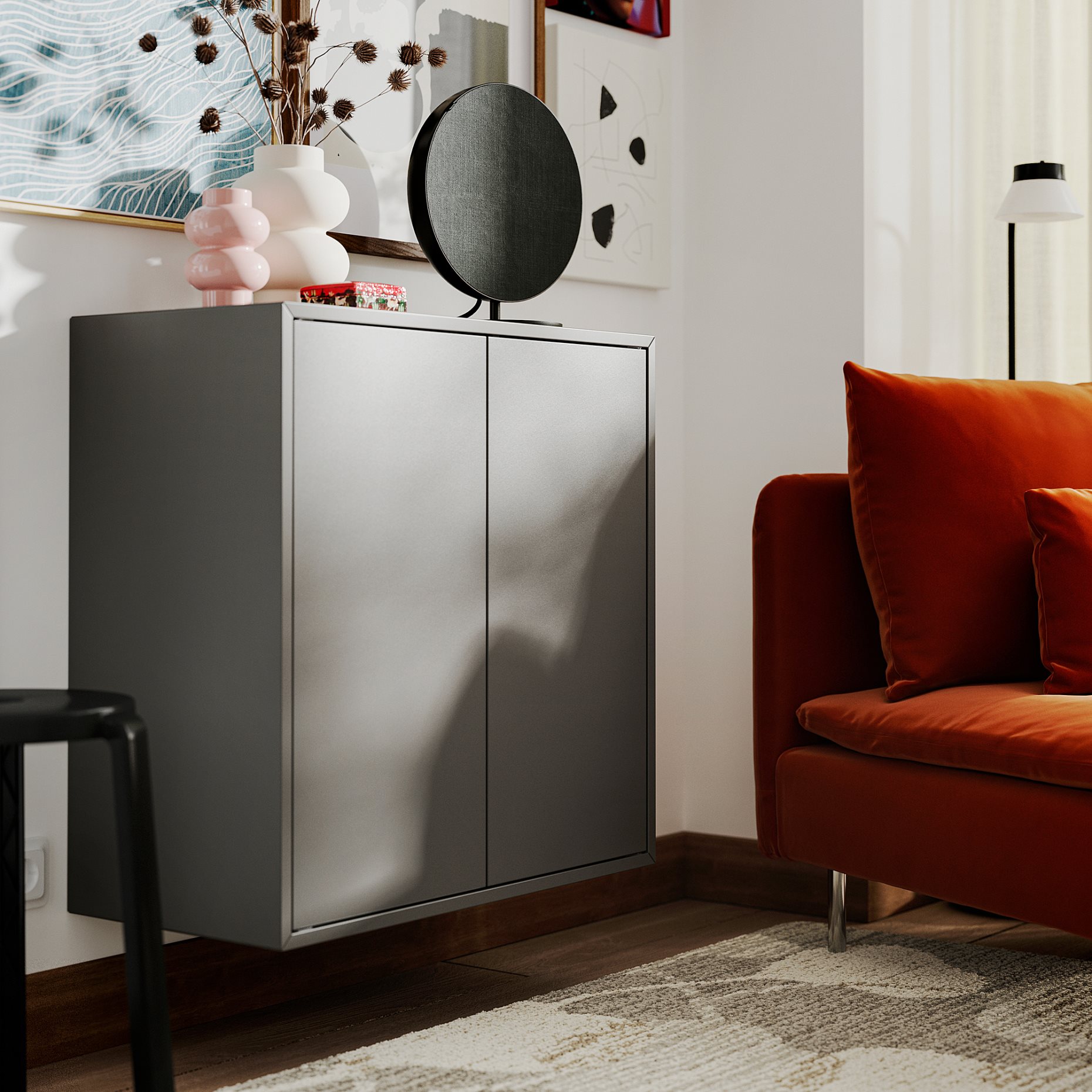 EKET, wall-mounted shelving unit, 70x35x70 cm, 694.352.22