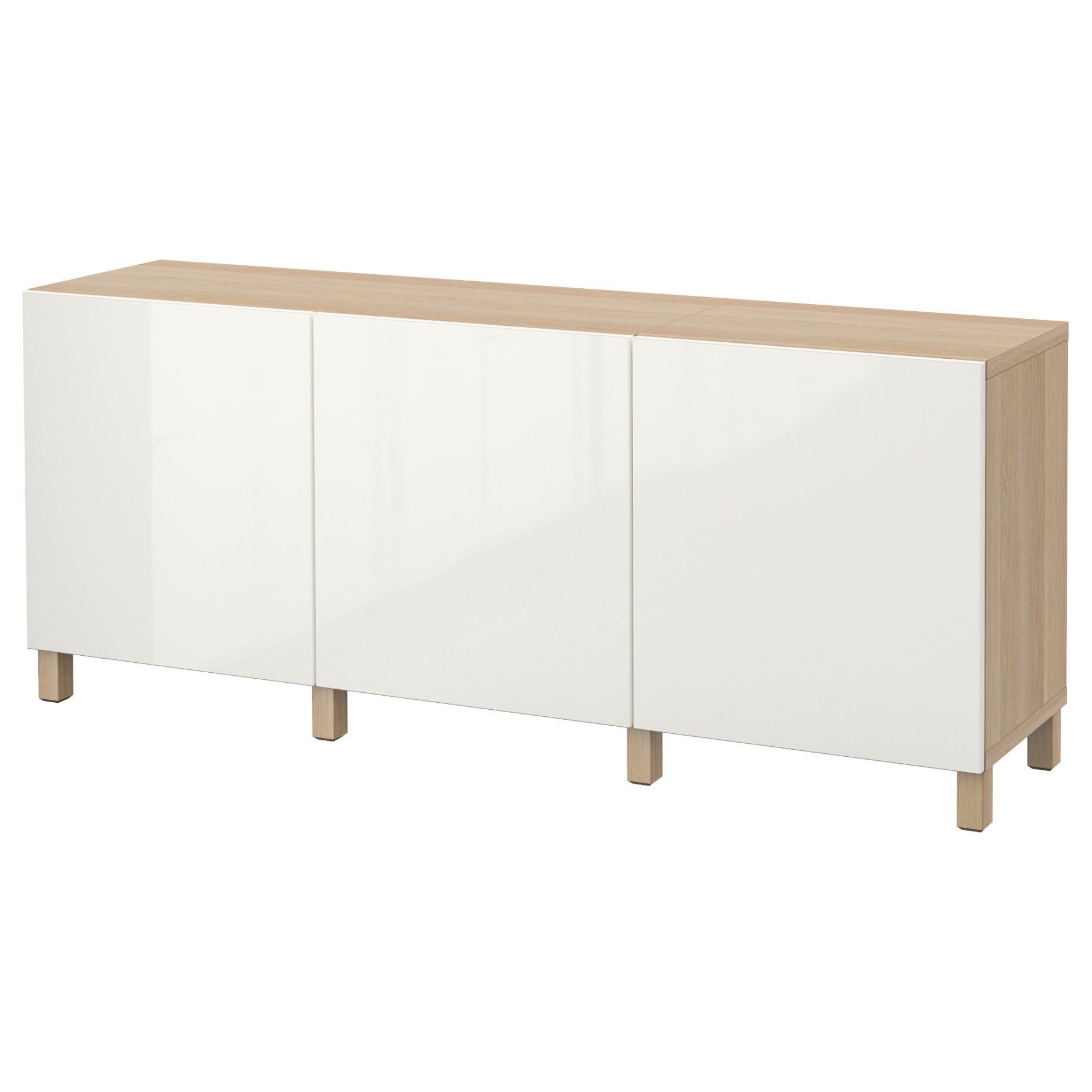 BESTÅ, storage combination with doors, 180x42x74 cm, 791.398.34