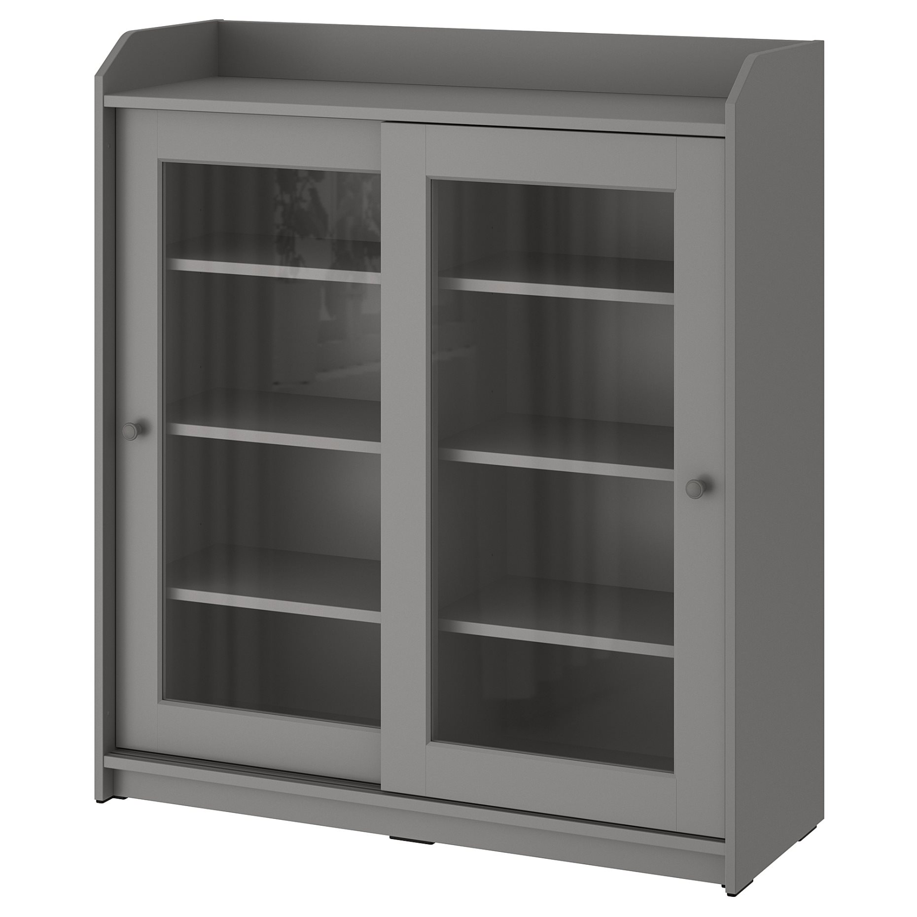 HAUGA, glass-door cabinet, 105x116 cm, 804.150.48