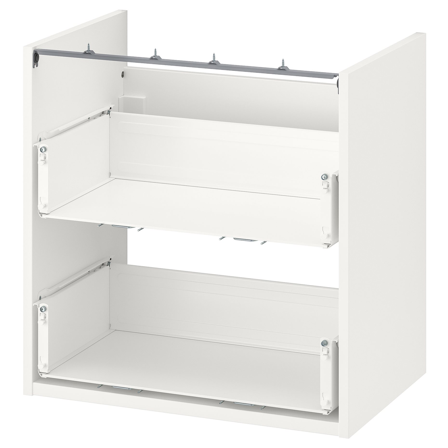 ENHET, base cabinet for washbasin with 2 drawers, 60x40x60 cm, 804.405.09