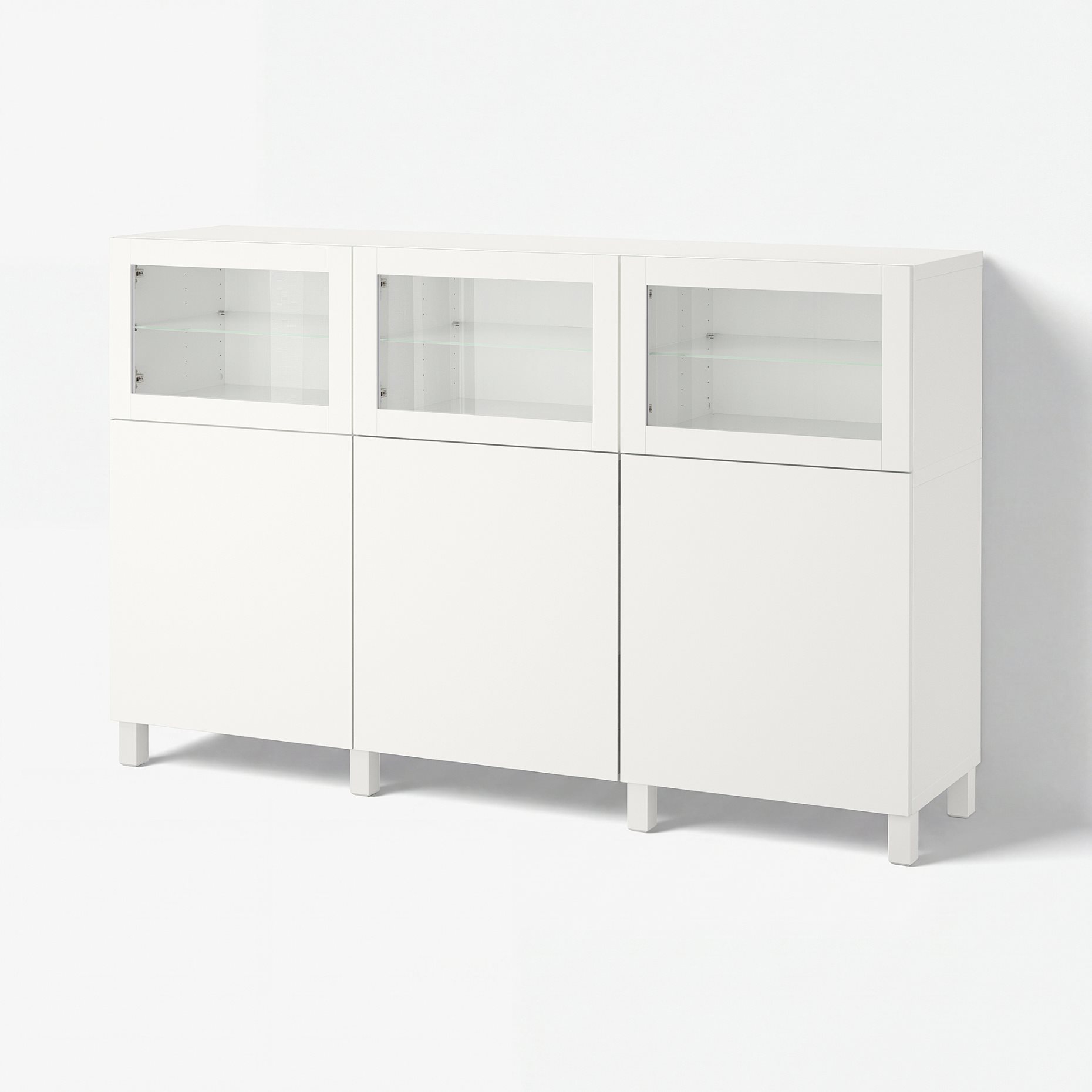 BESTÅ, storage combination with doors, 180x42x112 cm, 092.080.29