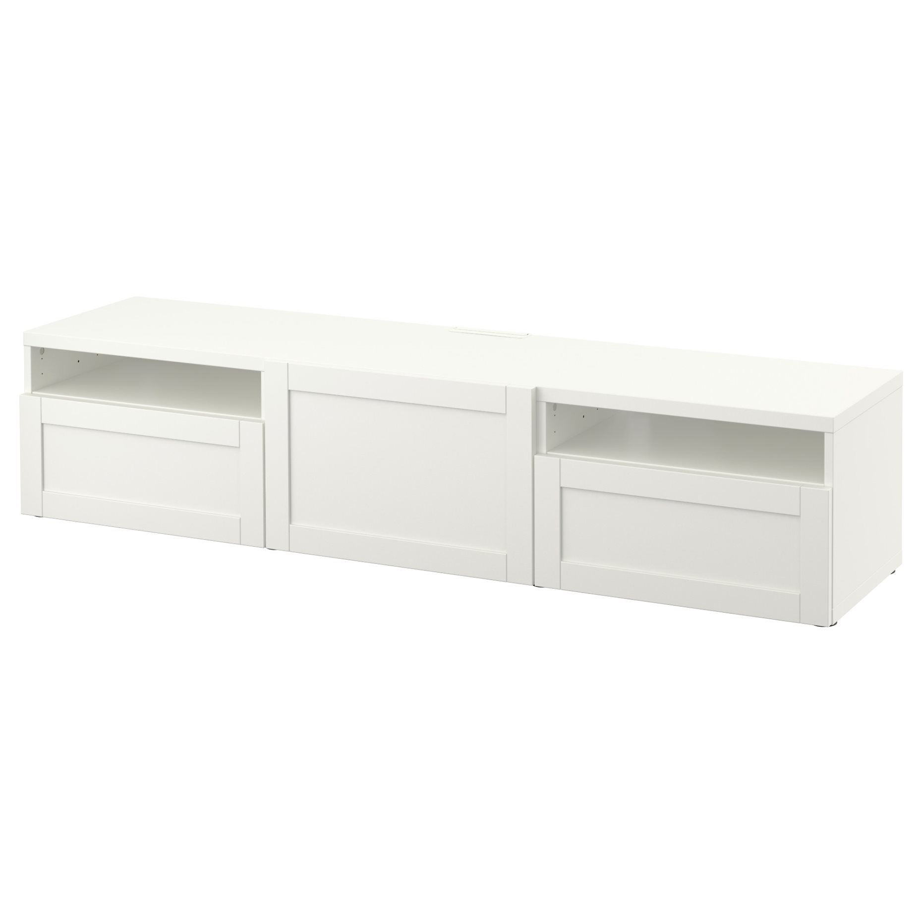 BESTÅ, TV bench with door/drawers soft closing, 180x42x39 cm, 193.285.78