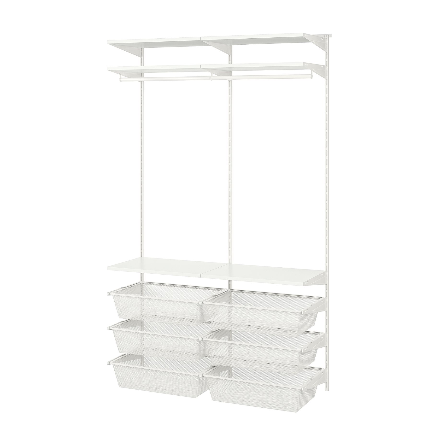 BOAXEL, wardrobe combination, 125x40x201 cm, 193.323.73