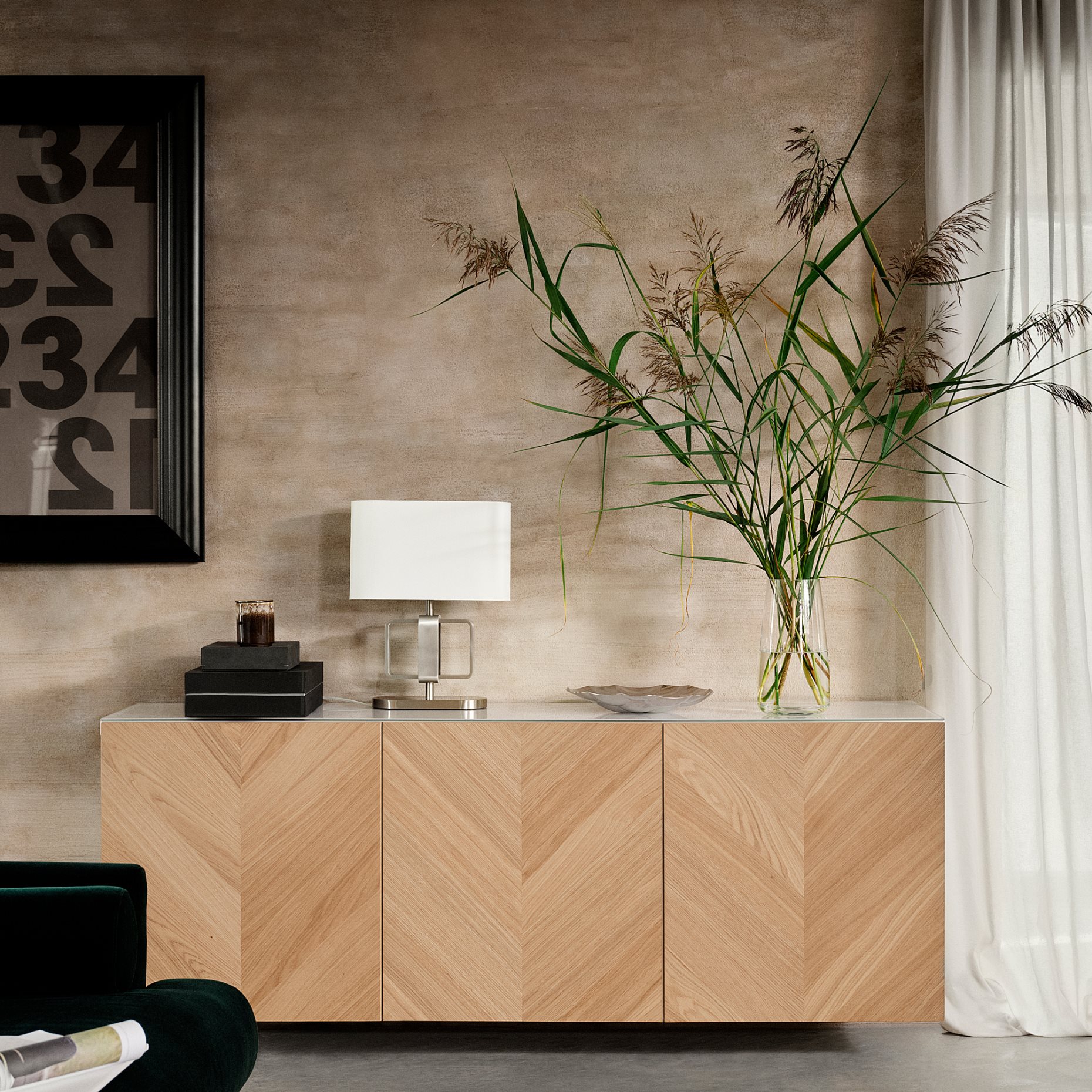 BESTÅ, wall-mounted cabinet combination, 180x42x64 cm, 494.178.65