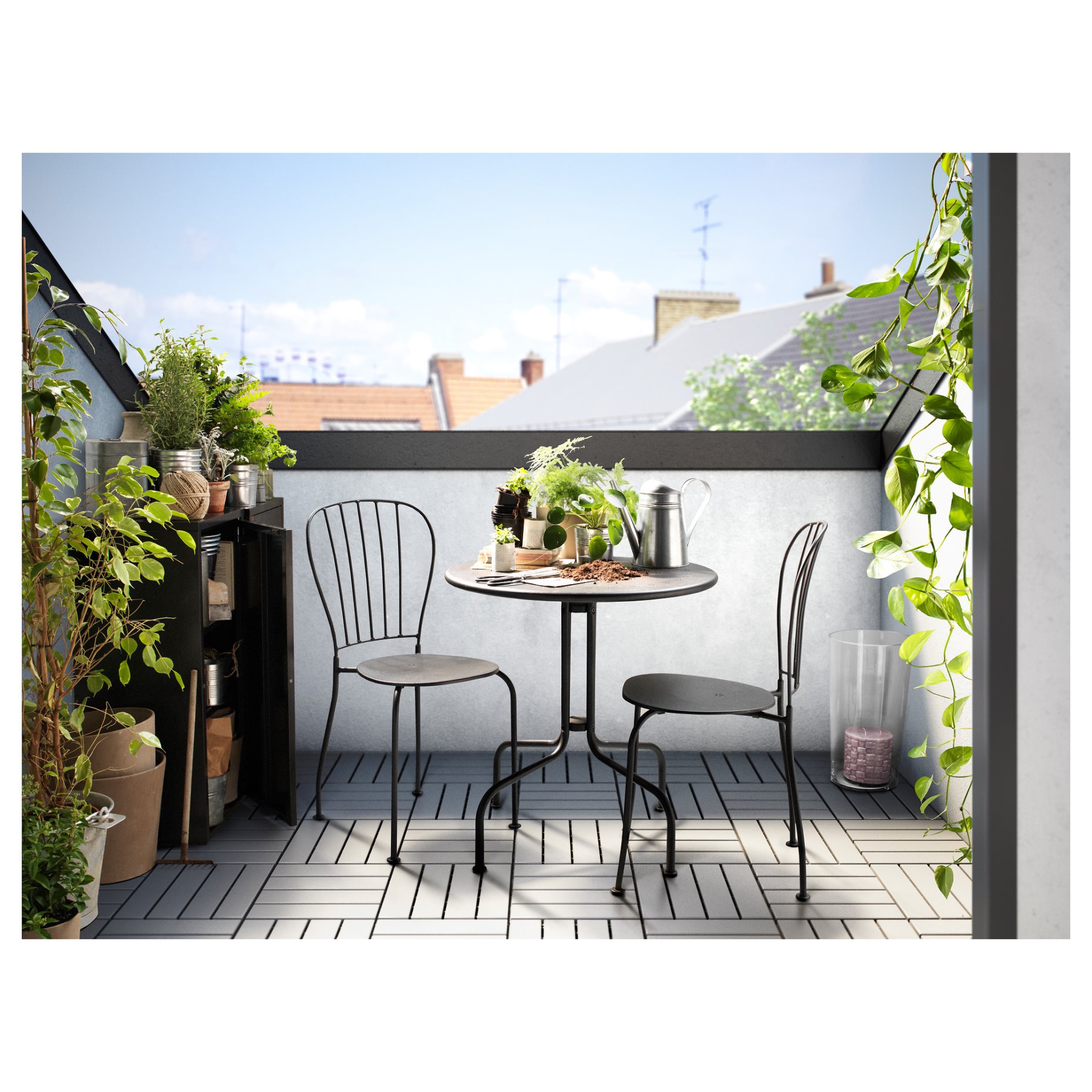 LÄCKÖ, table+2 chairs, outdoor, 498.984.35