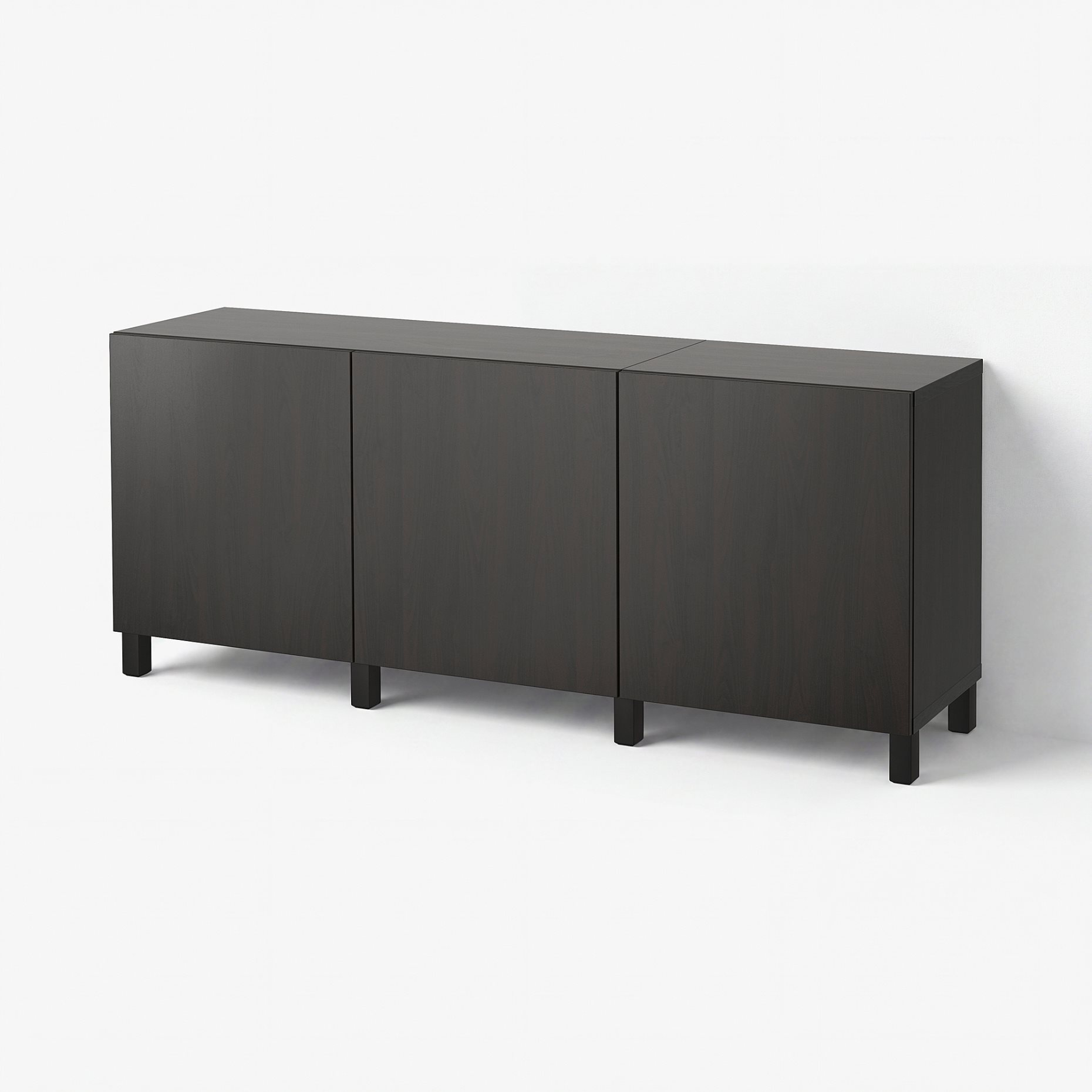 BESTÅ, storage combination with doors, 180x42x74 cm, 891.394.90