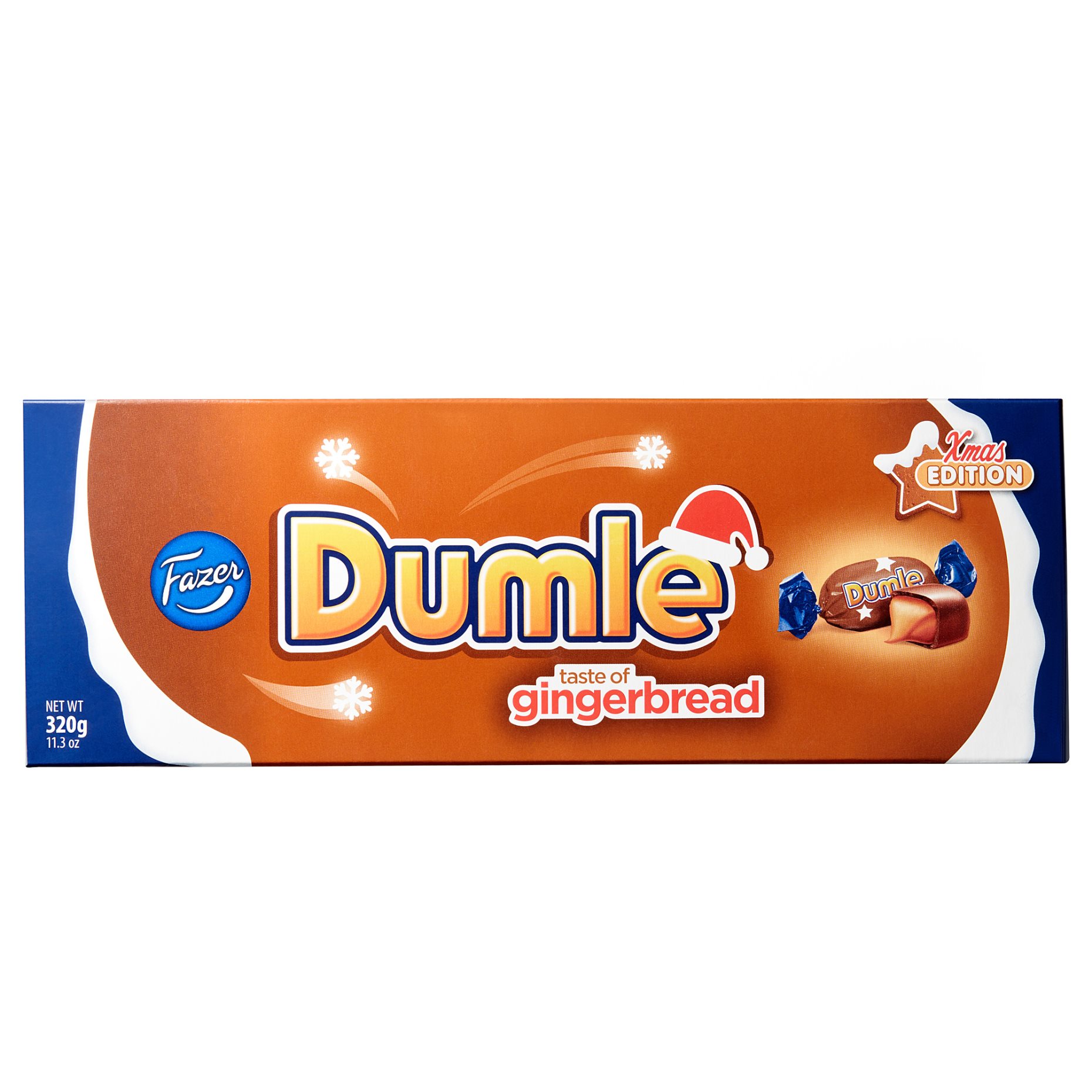 DUMLE, chocolate covered toffees gingerbread-flavour, 320 g, 704.127.57