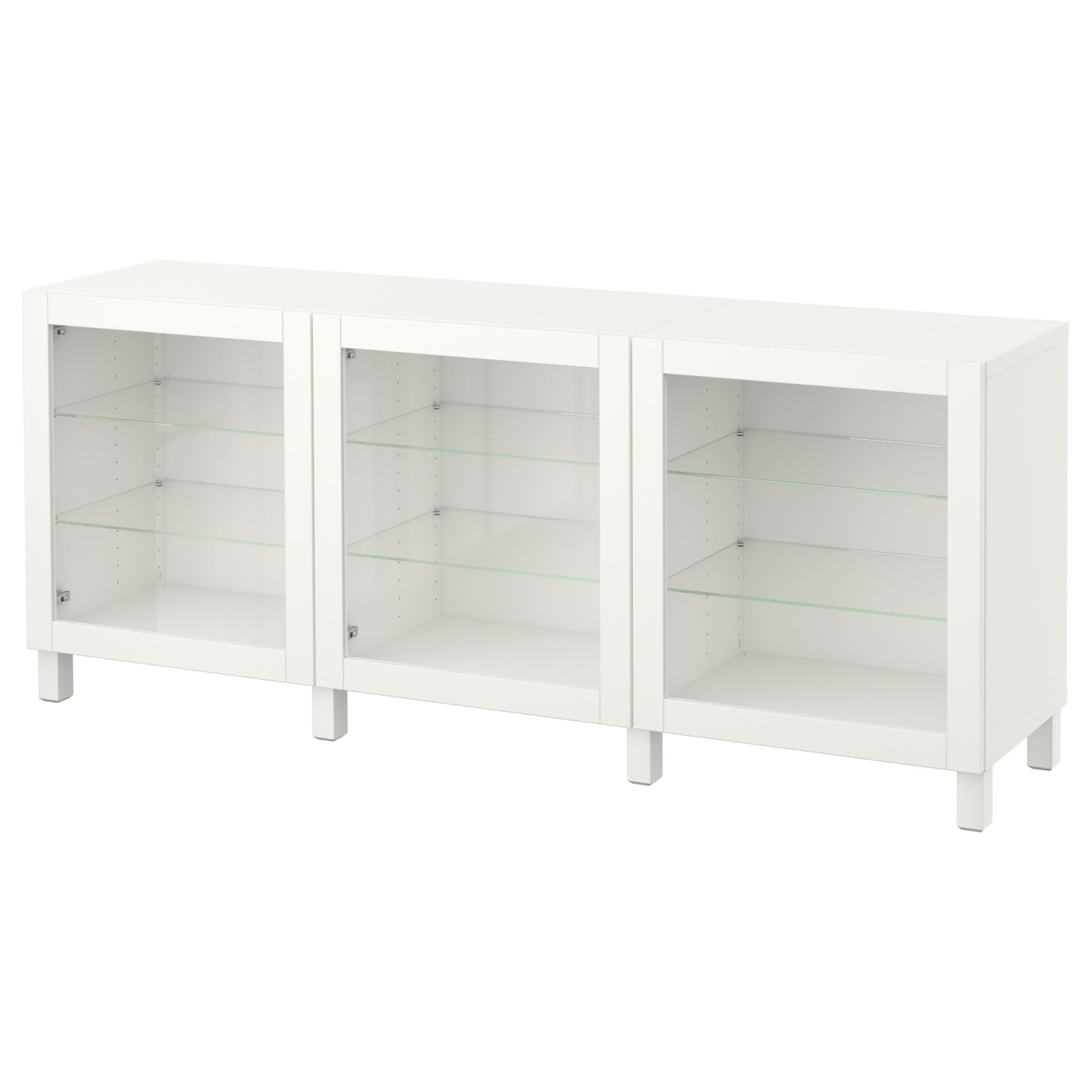BESTÅ, storage combination with doors, 180x42x74 cm, 891.399.23