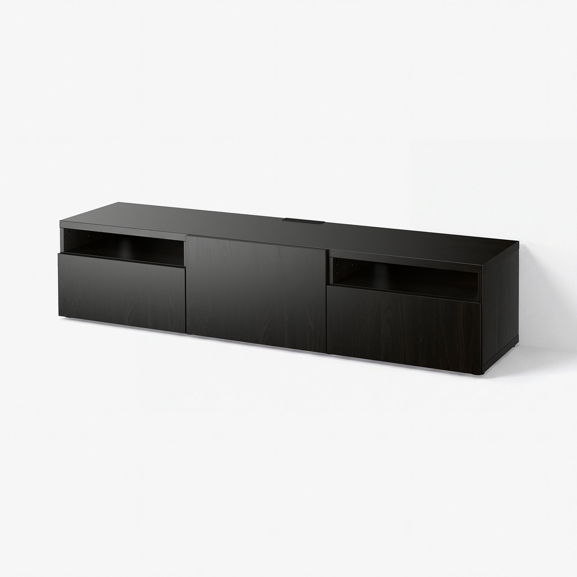 BESTÅ, TV bench with door/drawers soft closing, 180x42x39 cm, 193.284.13