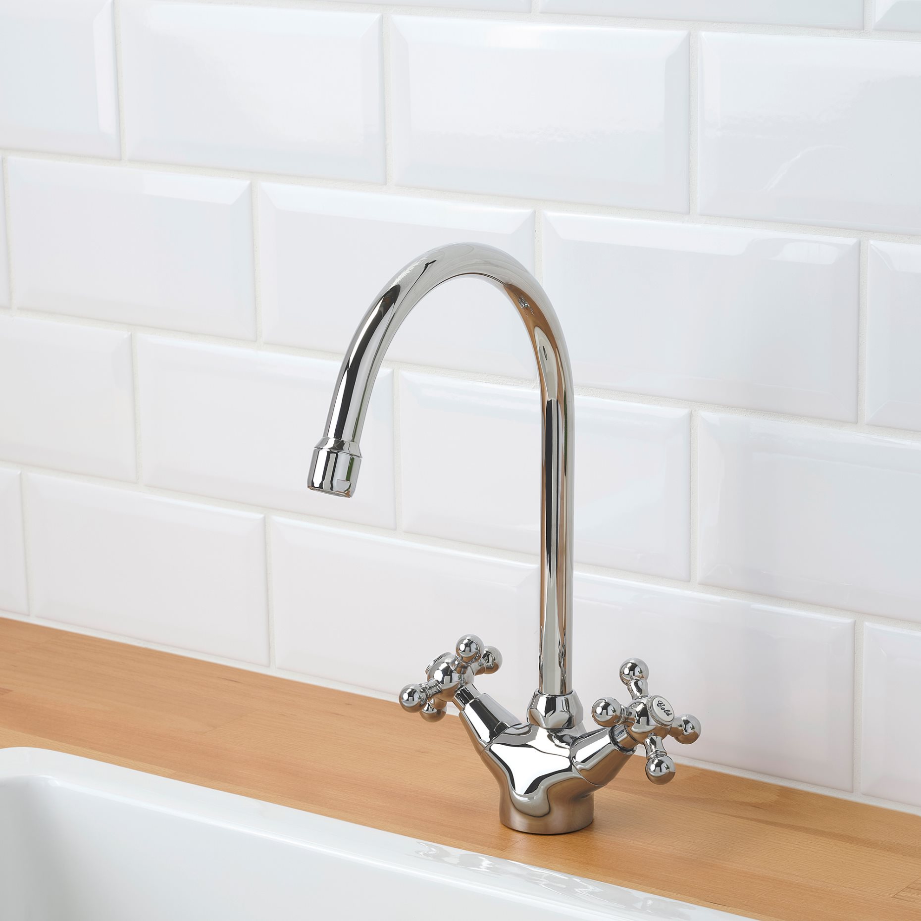 EDSVIK, dual-control kitchen mixer tap, 000.318.41