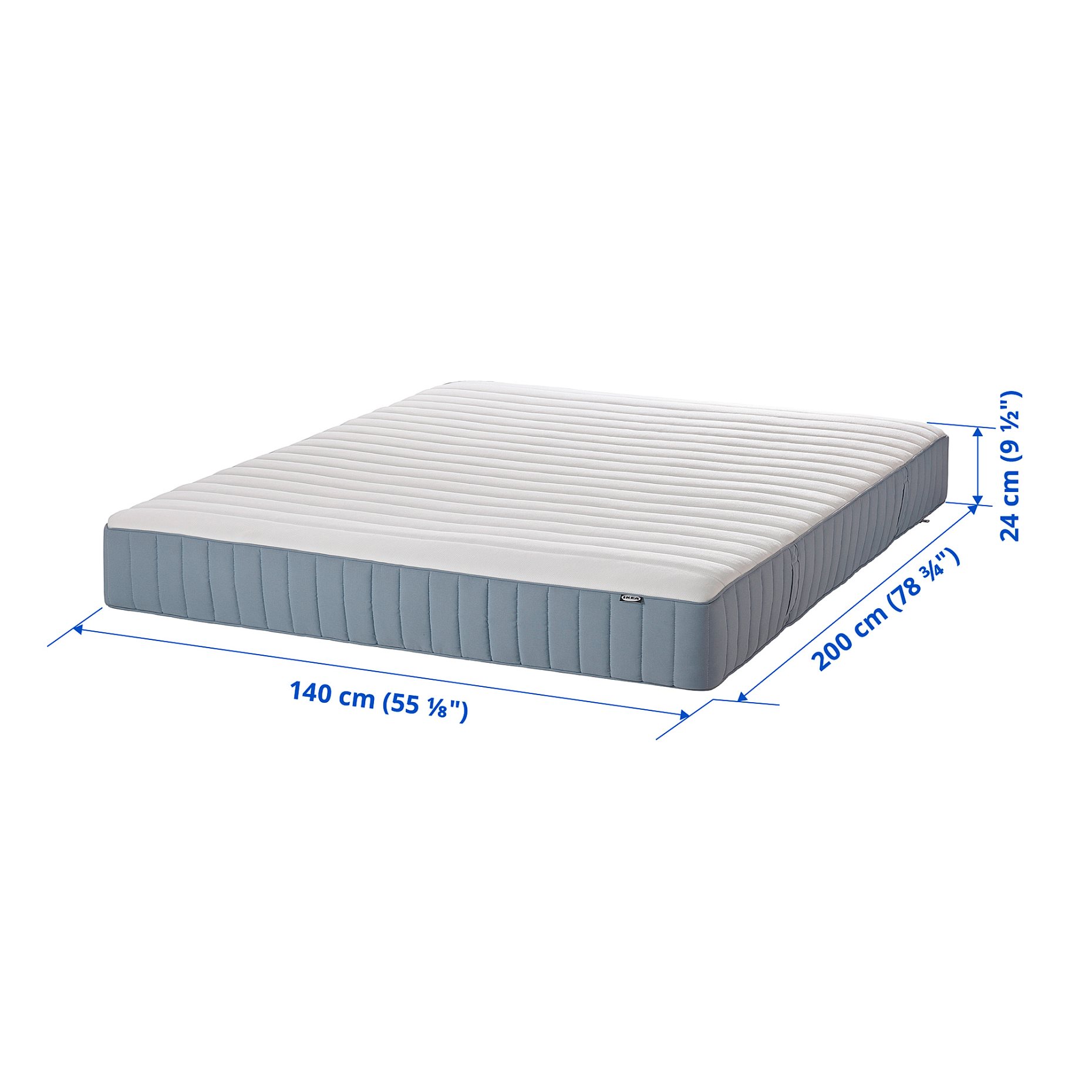 VALEVÅG, pocket sprung mattress/firm, 140x200 cm, 004.506.58