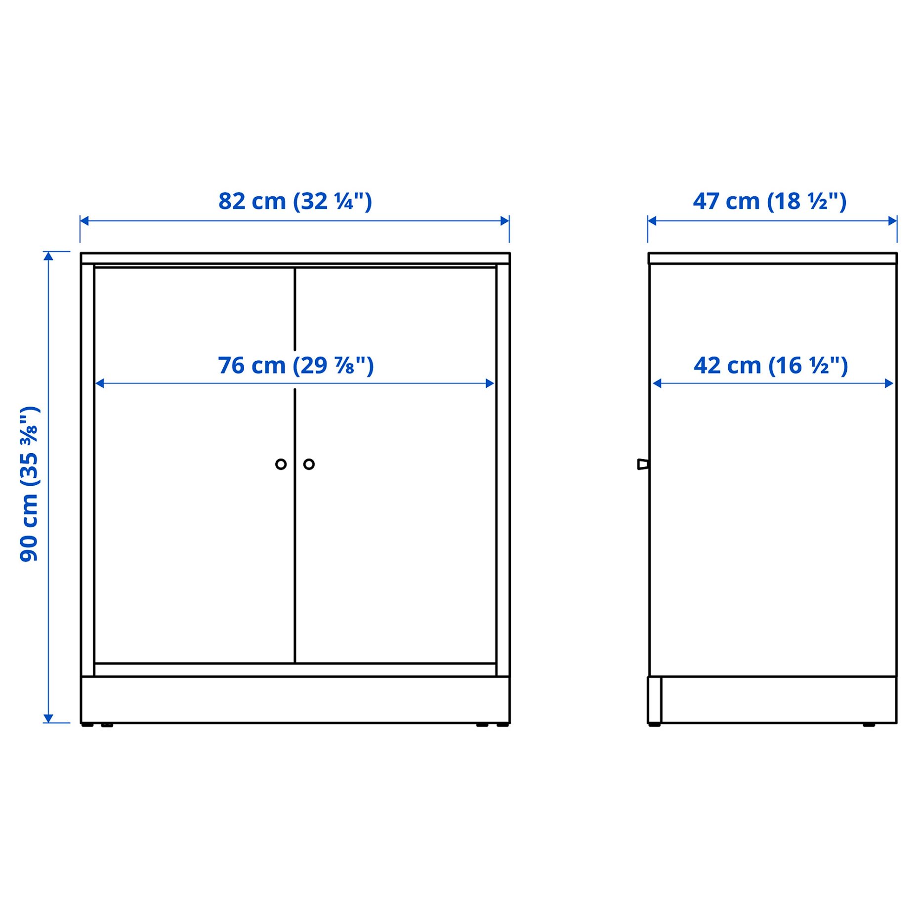 TONSTAD, cabinet with door, 82x47x90 cm, 004.892.36
