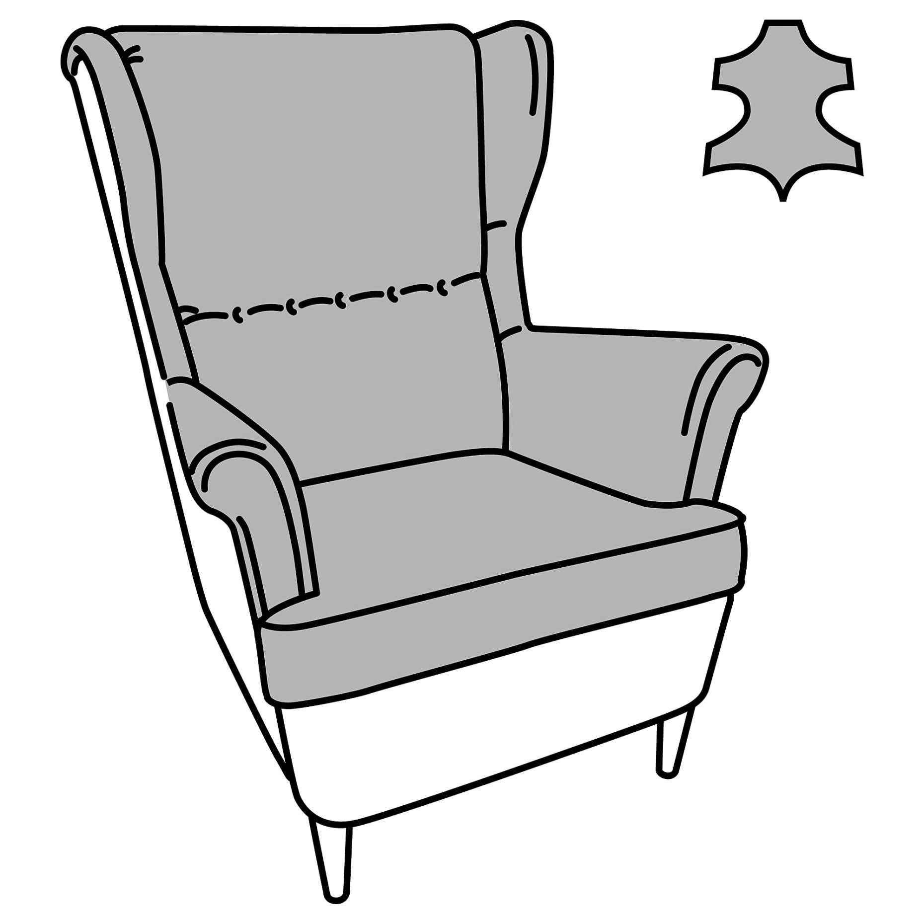 STRANDMON, wing chair, 004.946.38