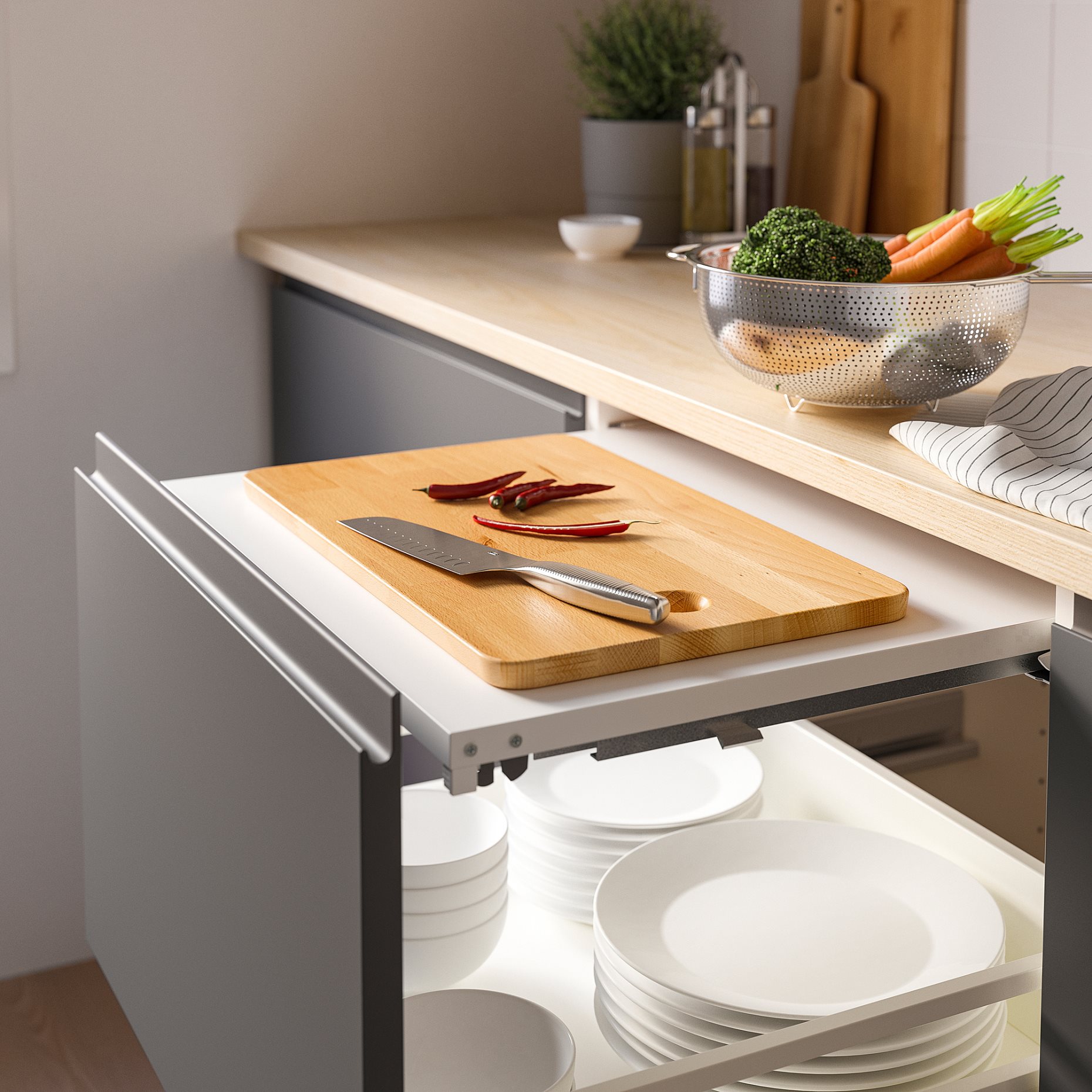UTRUSTA, pull-out work surface, 005.105.77