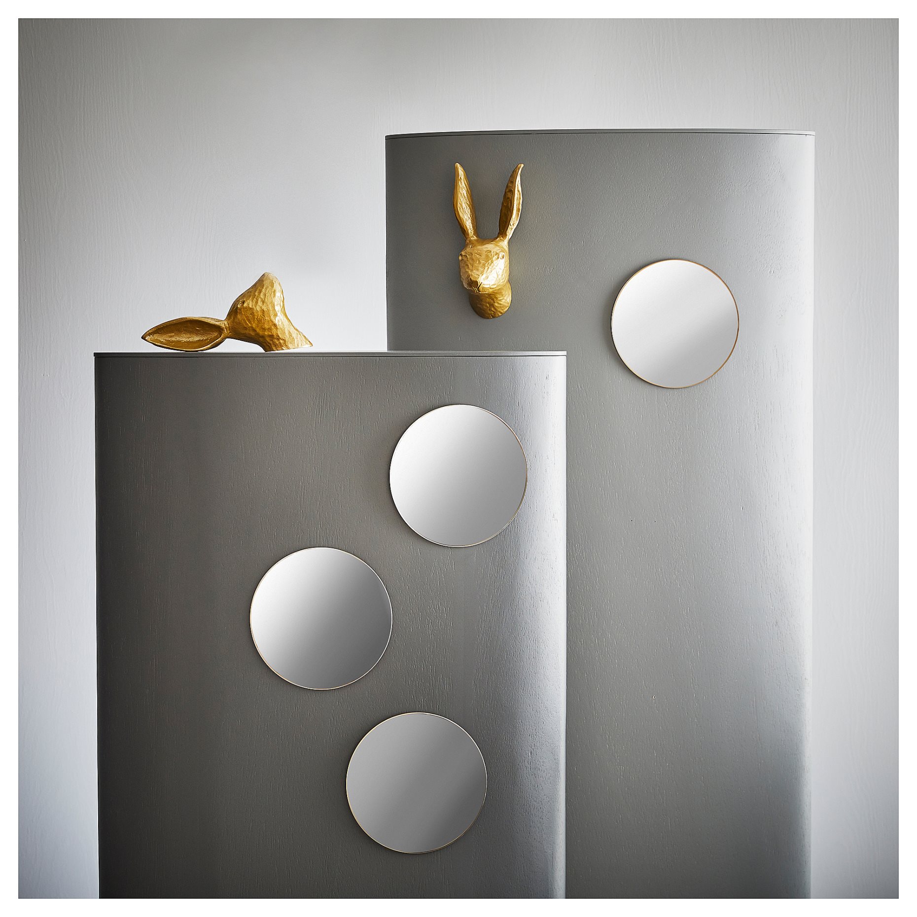 FÄRGEK, decorative mirror/4 pack, 20 cm, 005.171.21