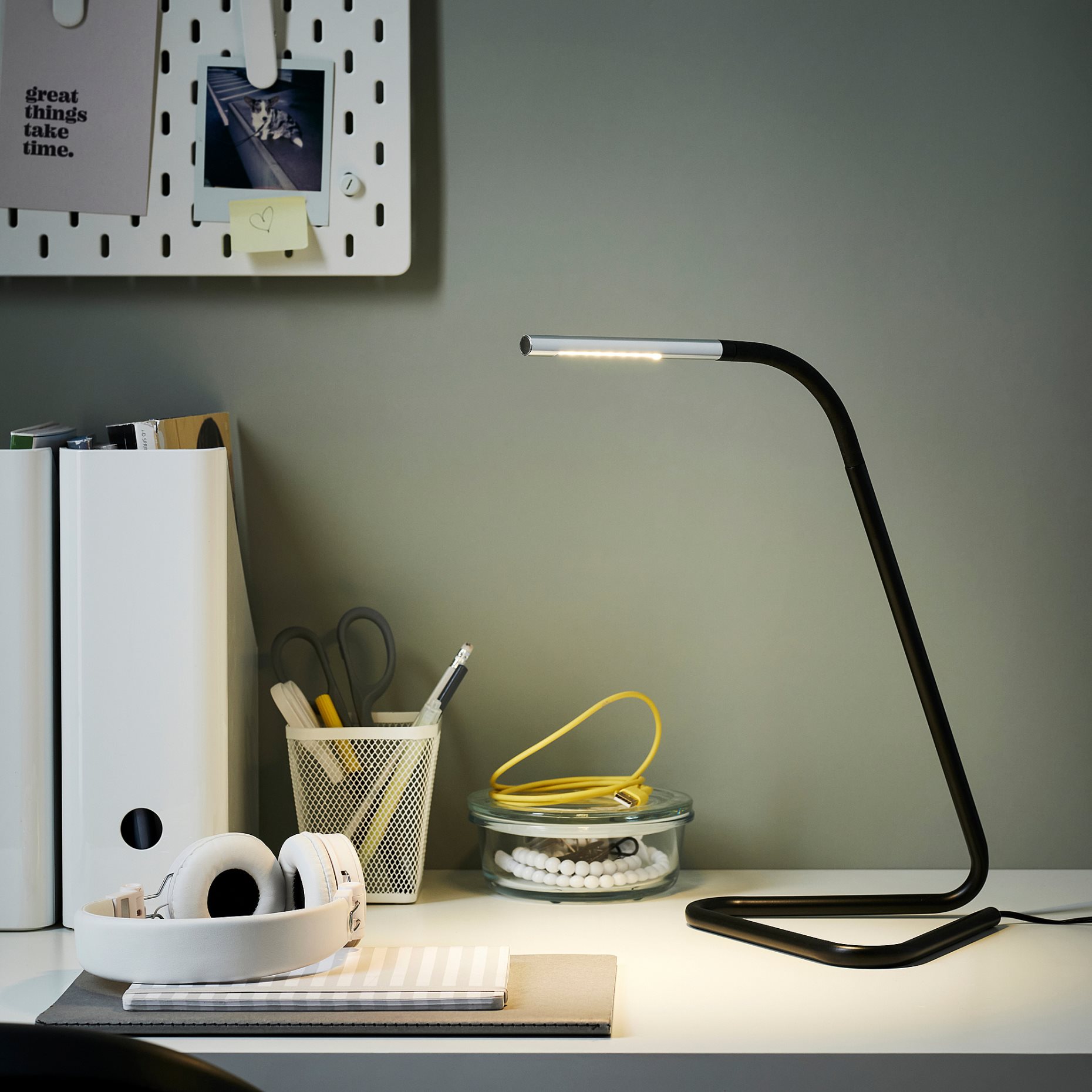 HÅRTE, work lamp with built-in LED light source, 005.272.43