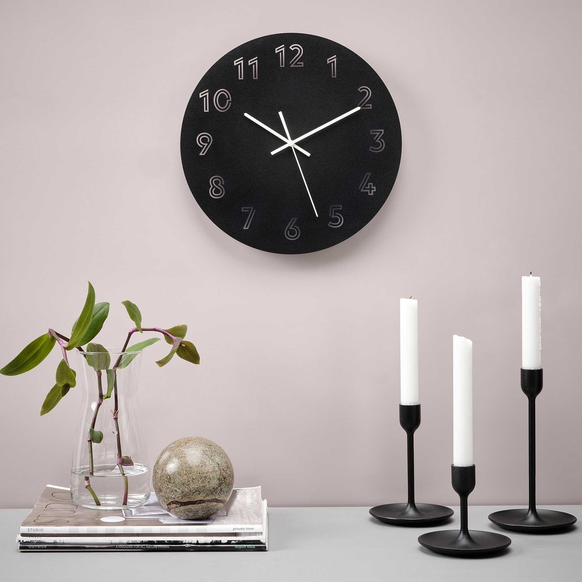 TUNNIS, wall clock low-voltage, 30 cm, 005.404.85