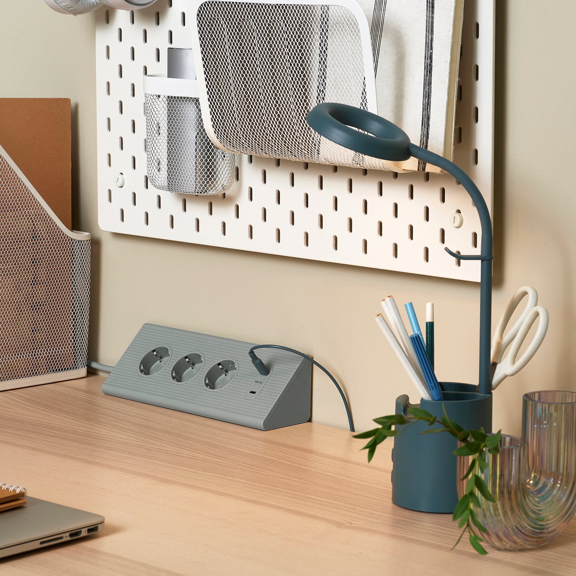 BRUNBÅGE, work lamp with storage/dimmable/built-in LED light source, 005.421.68