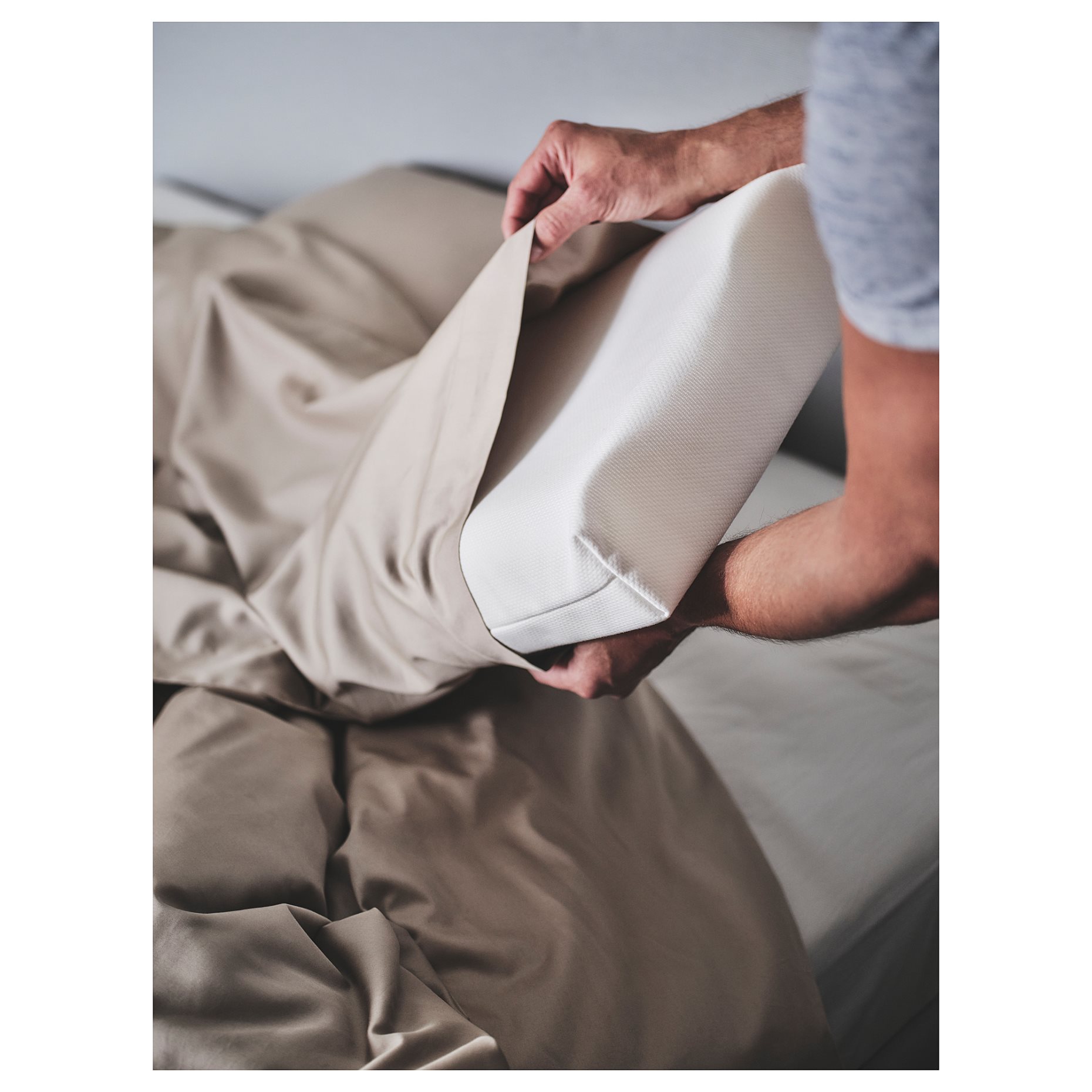 PAPEGOJBUSKE, εργονομικό μαξιλάρι για ύπνο πλάι/ανάσκελα, 33x45 cm, 005.528.45