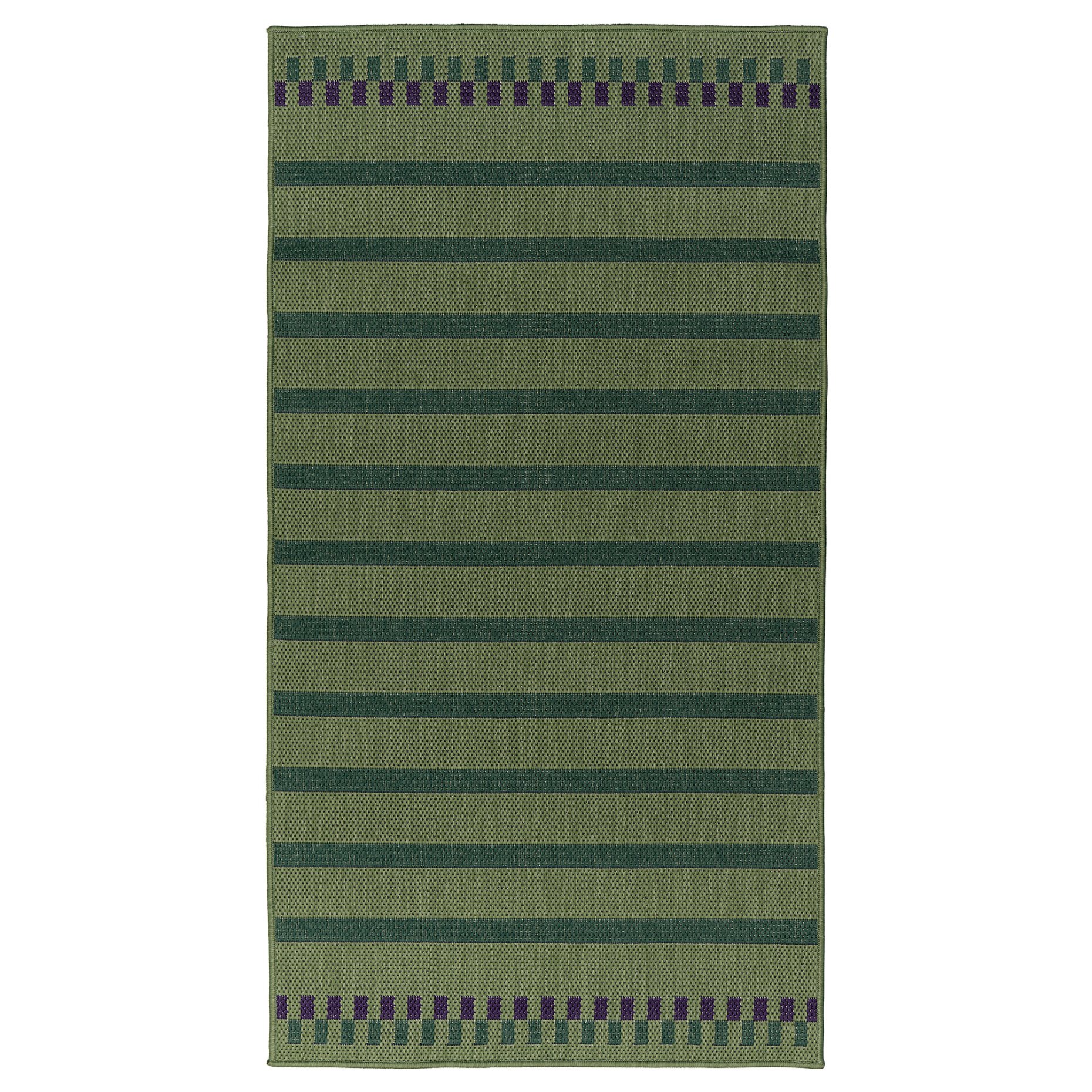 KORSNING, rug flatwoven/striped/in/outdoor, 80x150 cm, 005.532.32