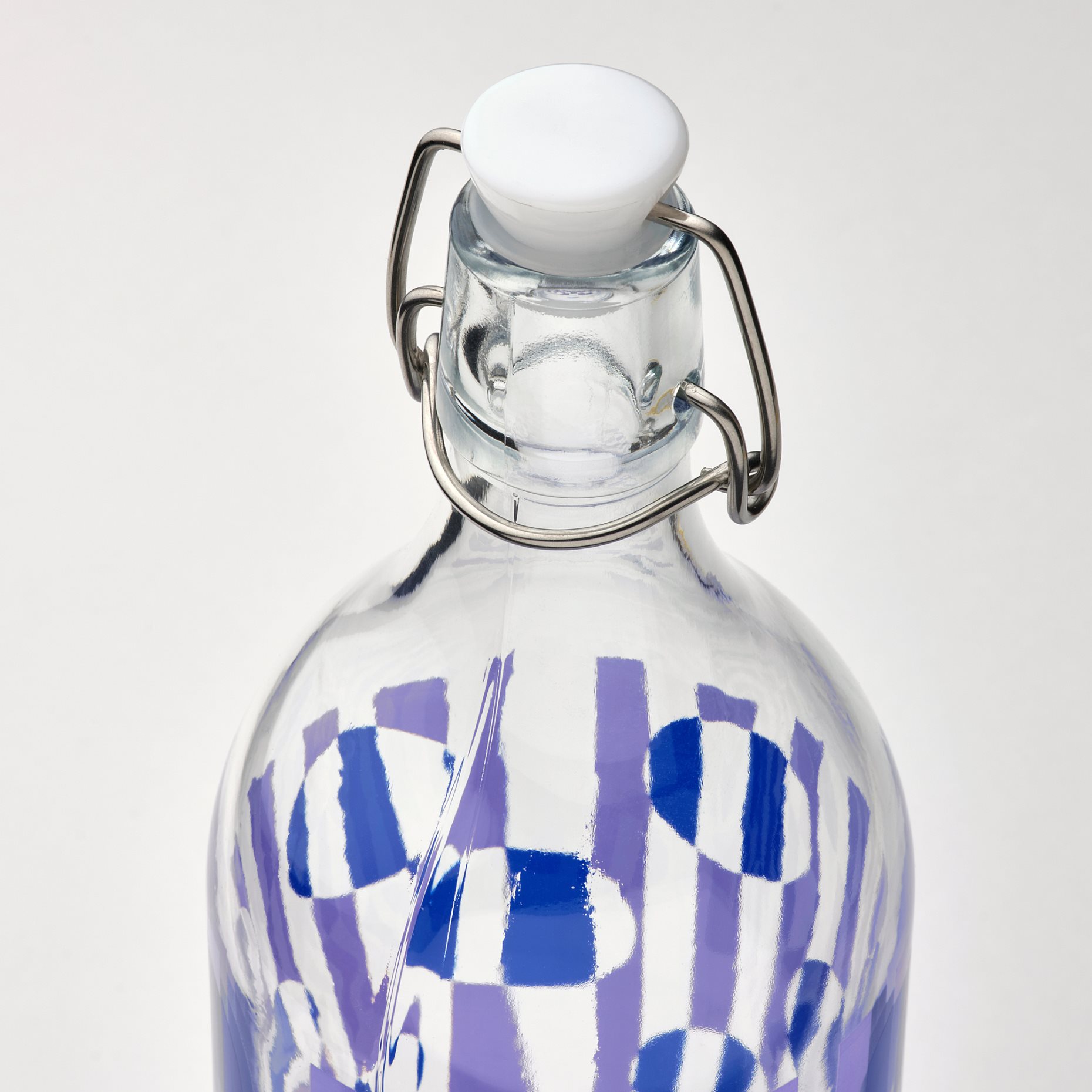 KORKEN, bottle with stopper/glass, 1 l, 005.536.37