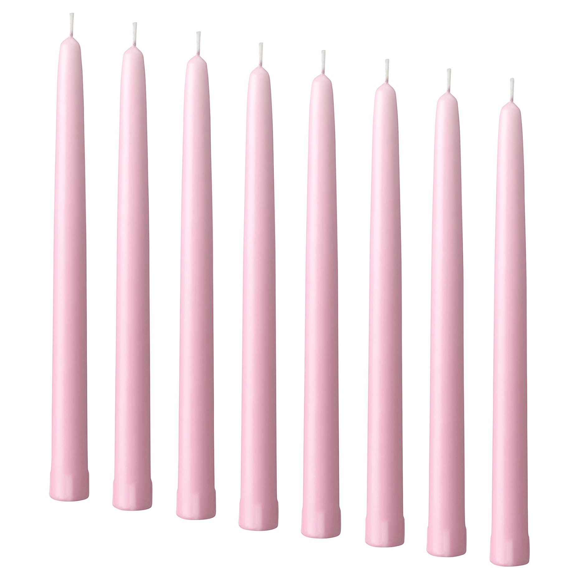 KLOKHET, unscented candle/8 pack, 25 cm, 005.827.29