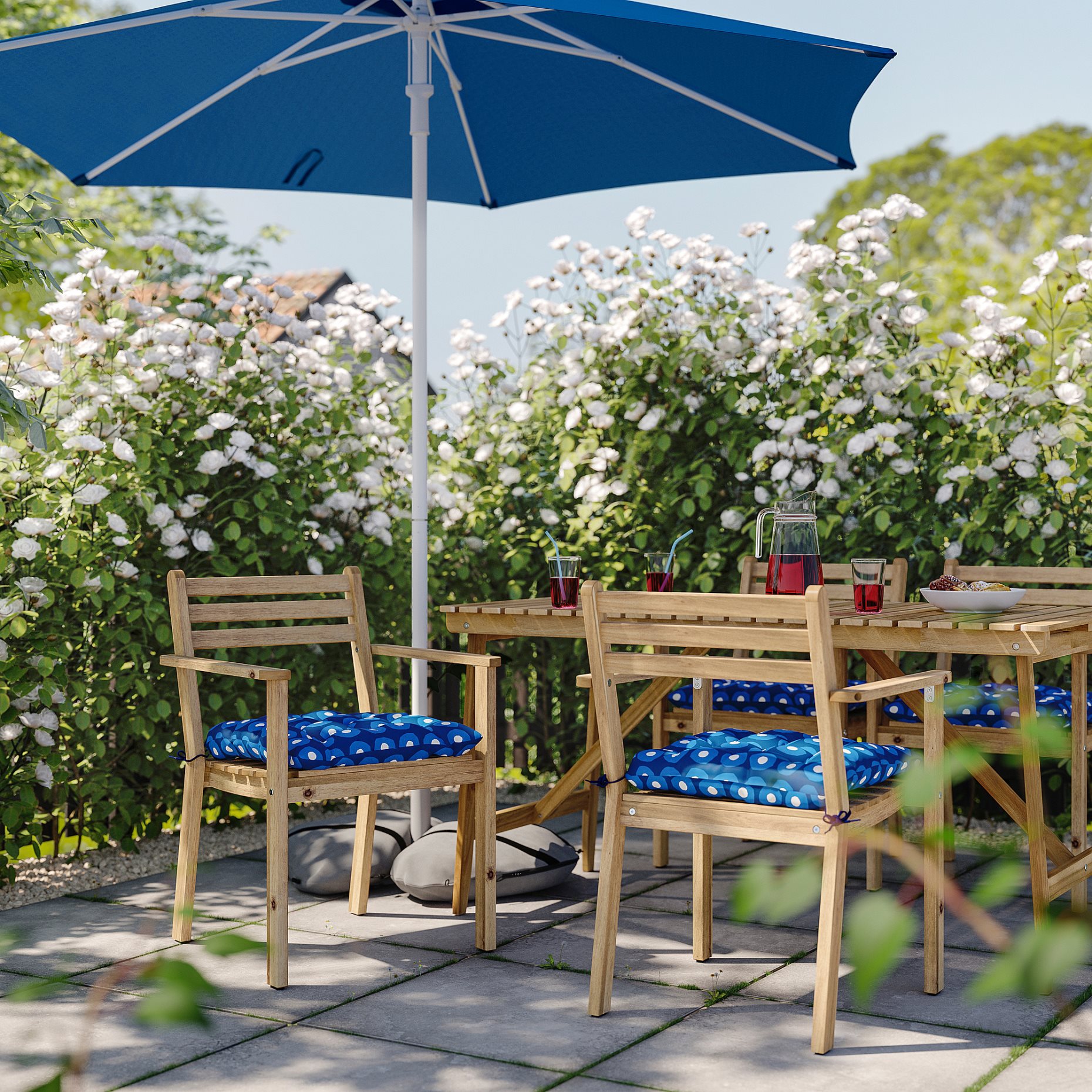 KLÖSAN, chair cushion/outdoor, 44x44 cm, 005.838.18