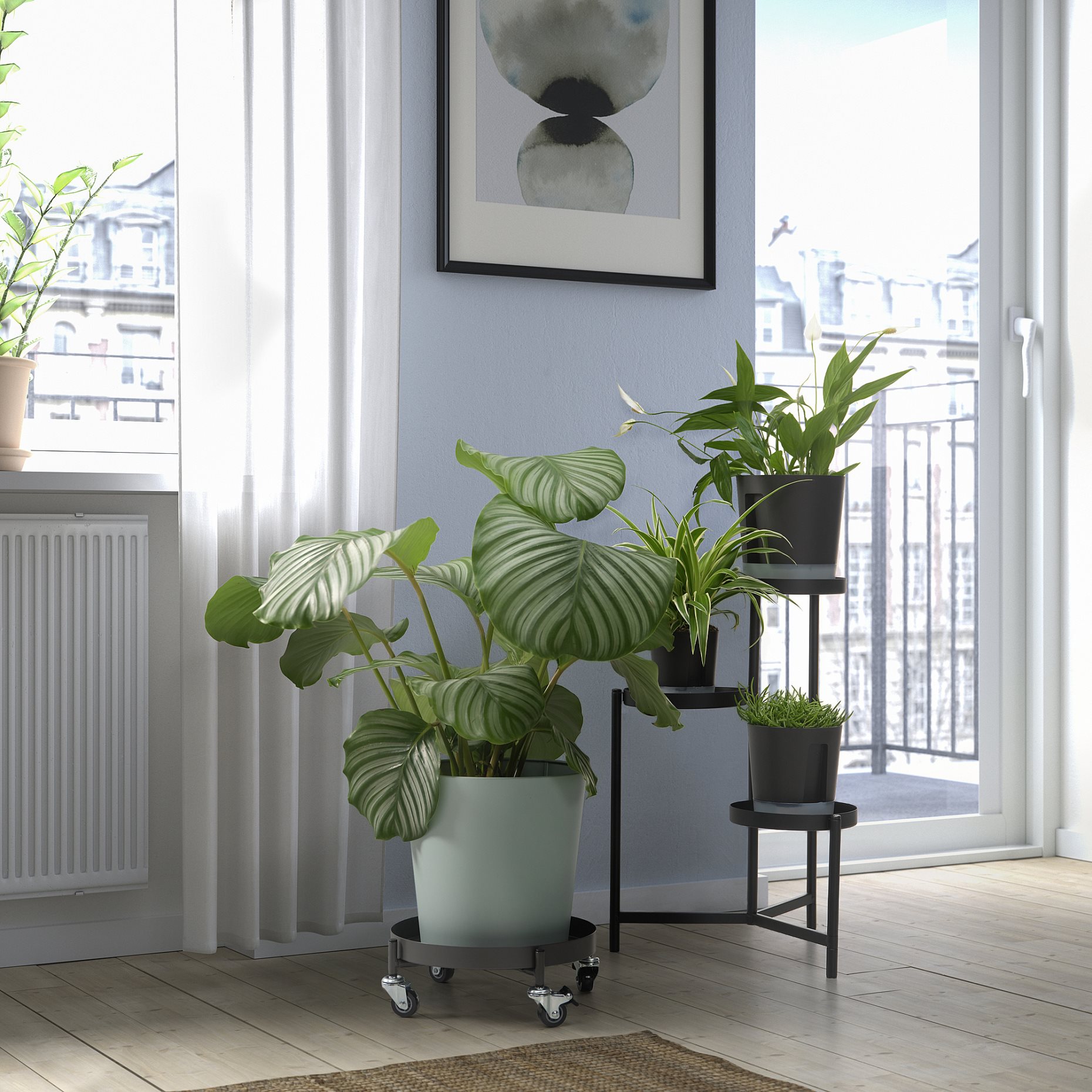 OLIVBLAD, plant mover in/outdoor, 32 cm, 005.855.77
