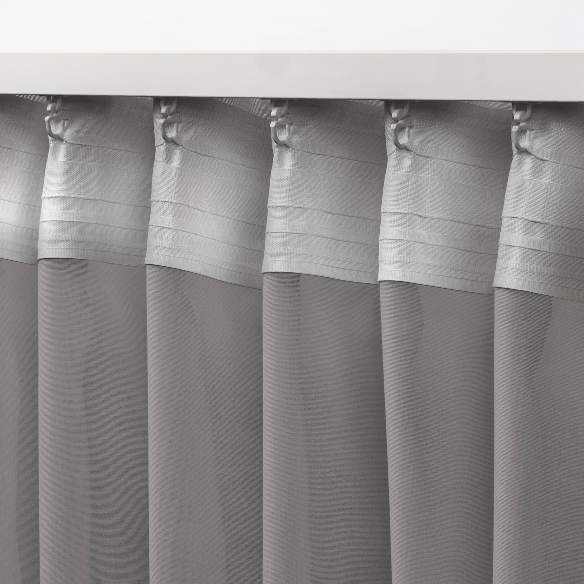 STENFRÖ, διαφανής κουρτίνα με τρέσα, 2 τεμ. 145x300 cm, 005.948.88