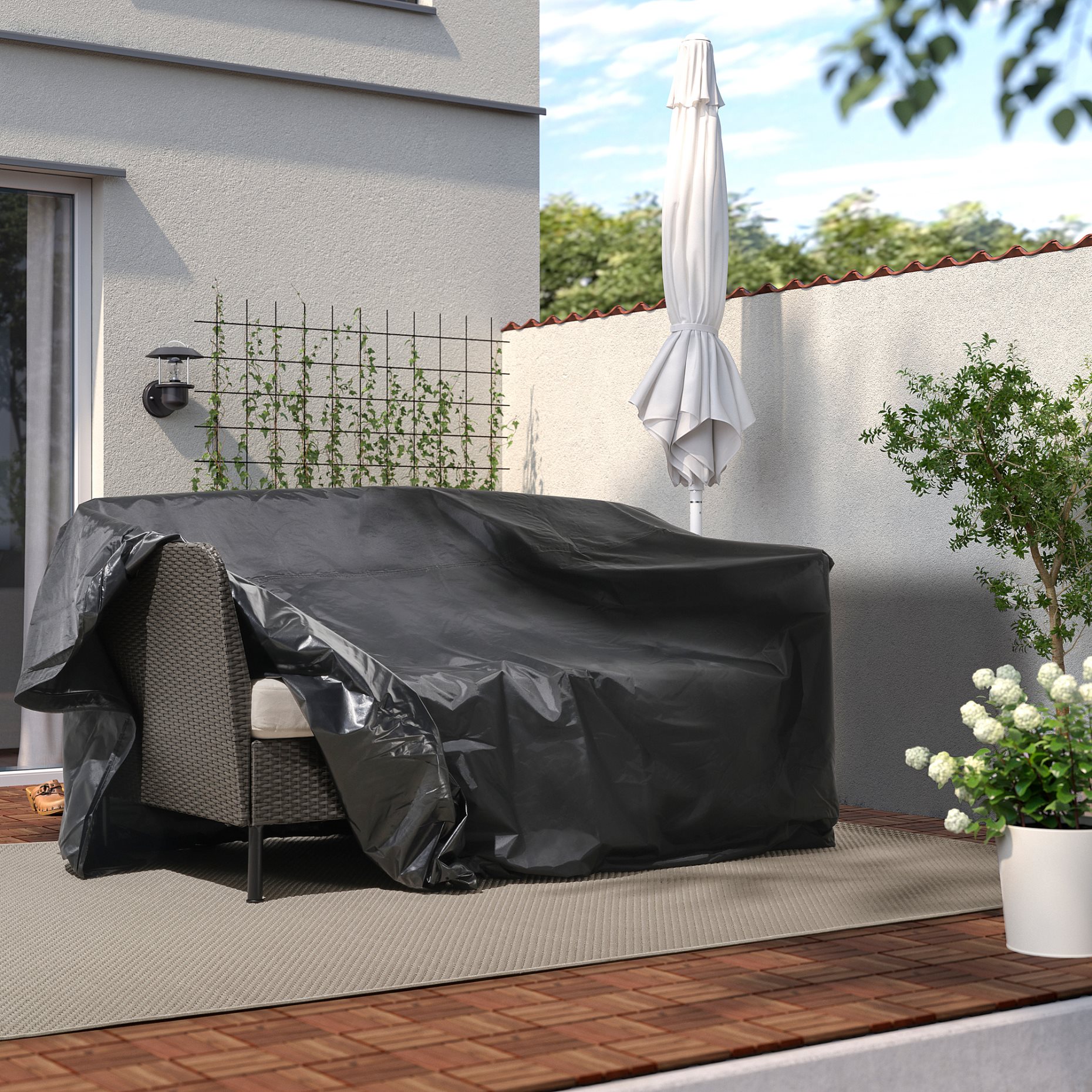 TOSTERÖ, connectable cover for outdoor furniture, 283x300 cm, 006.004.79