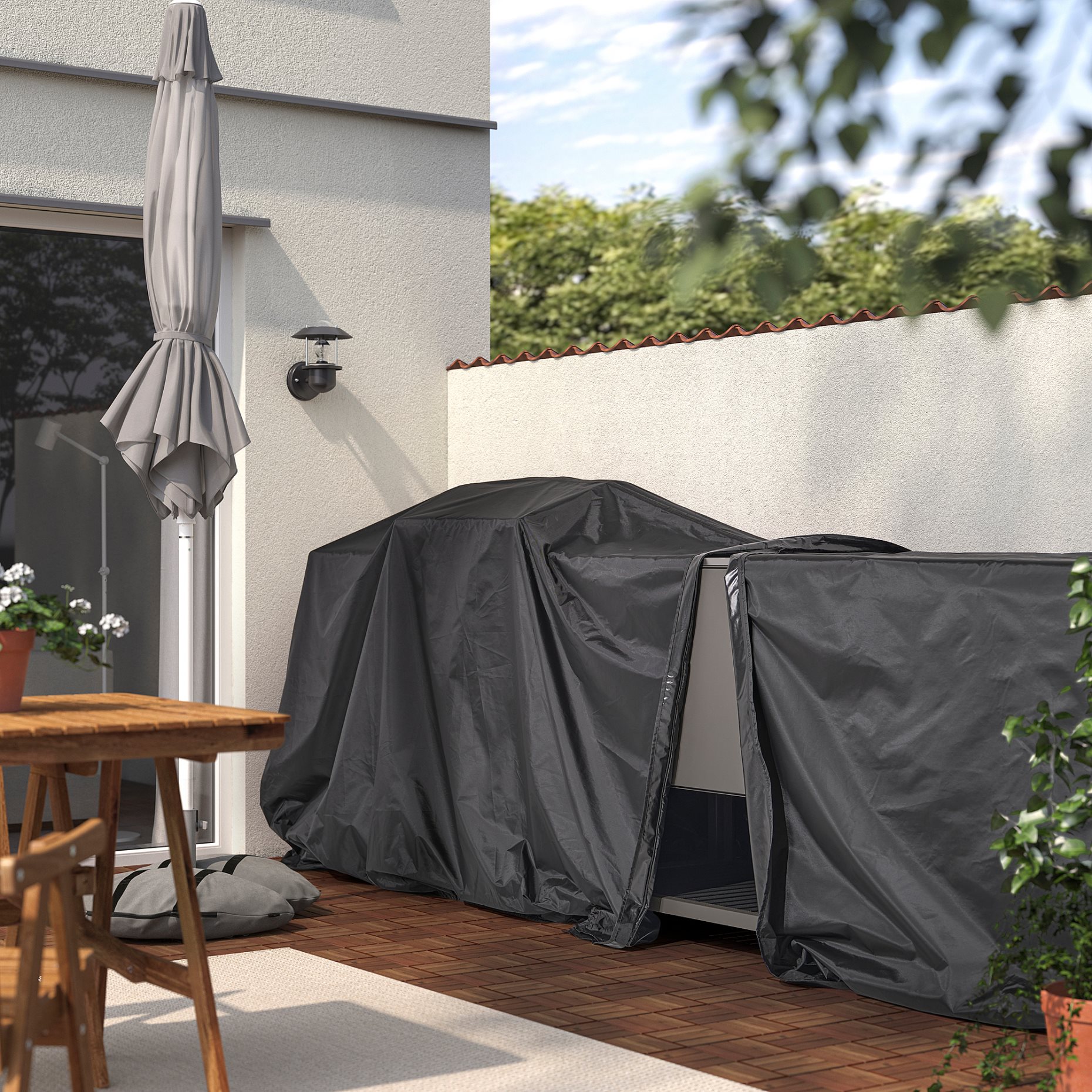 TOSTERÖ, connectable cover for outdoor furniture, 283x300 cm, 006.004.79