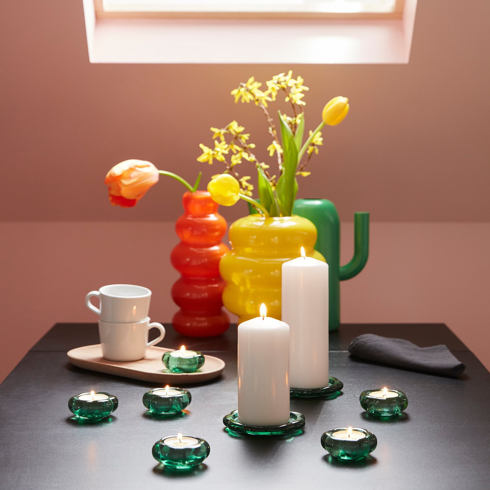 BLADFÅGEL, tealight holder, 3 cm, 006.059.00