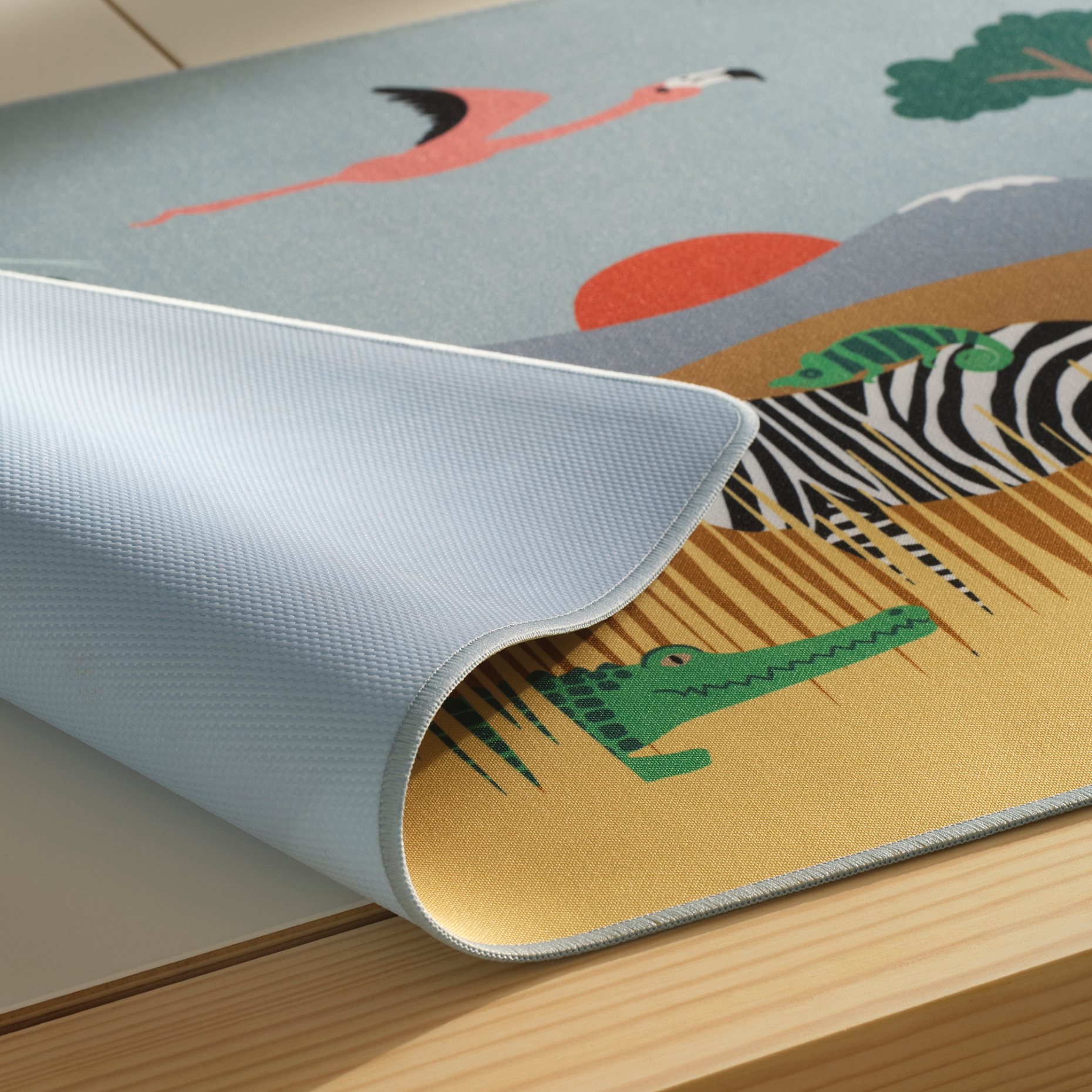 SANDLÖPARE, desk pad/animals on the savannah, 38x60 cm, 006.101.95