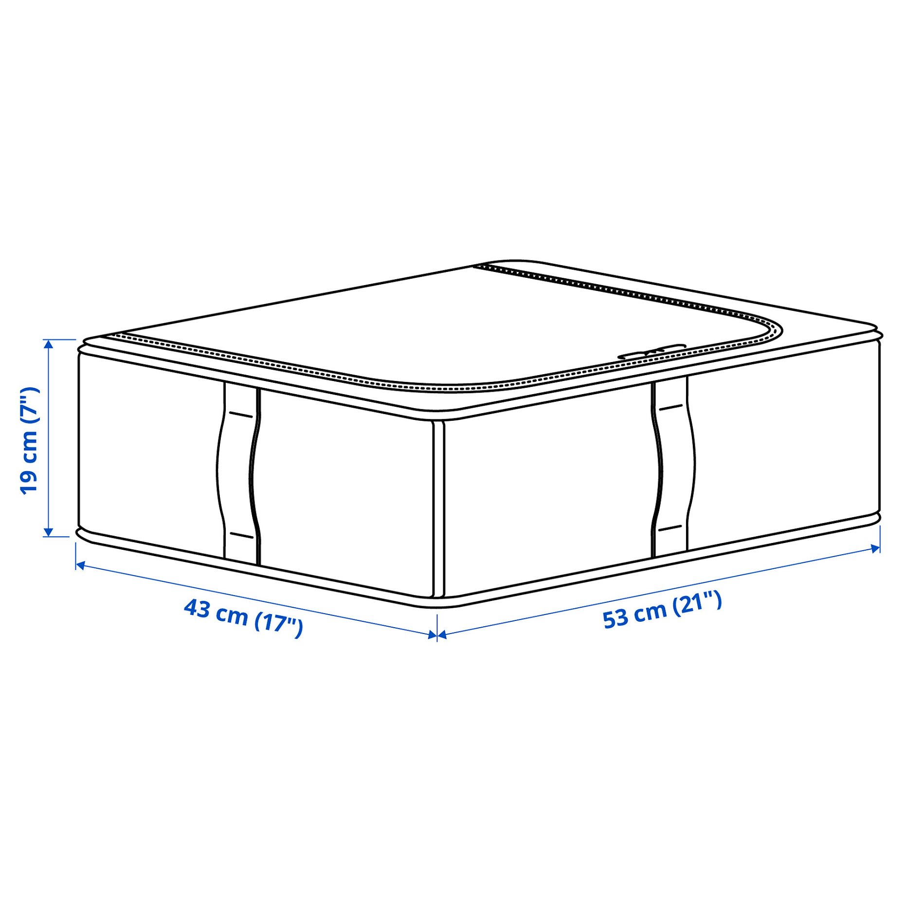 PURRPINGLA, storage case, 43x53x19 cm, 006.122.55