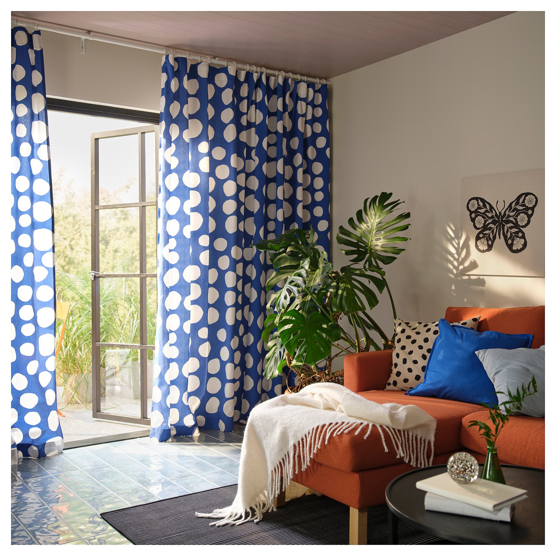 GRÖNMES, πίνακας/πεταλούδα, 56x56 cm, 006.170.07