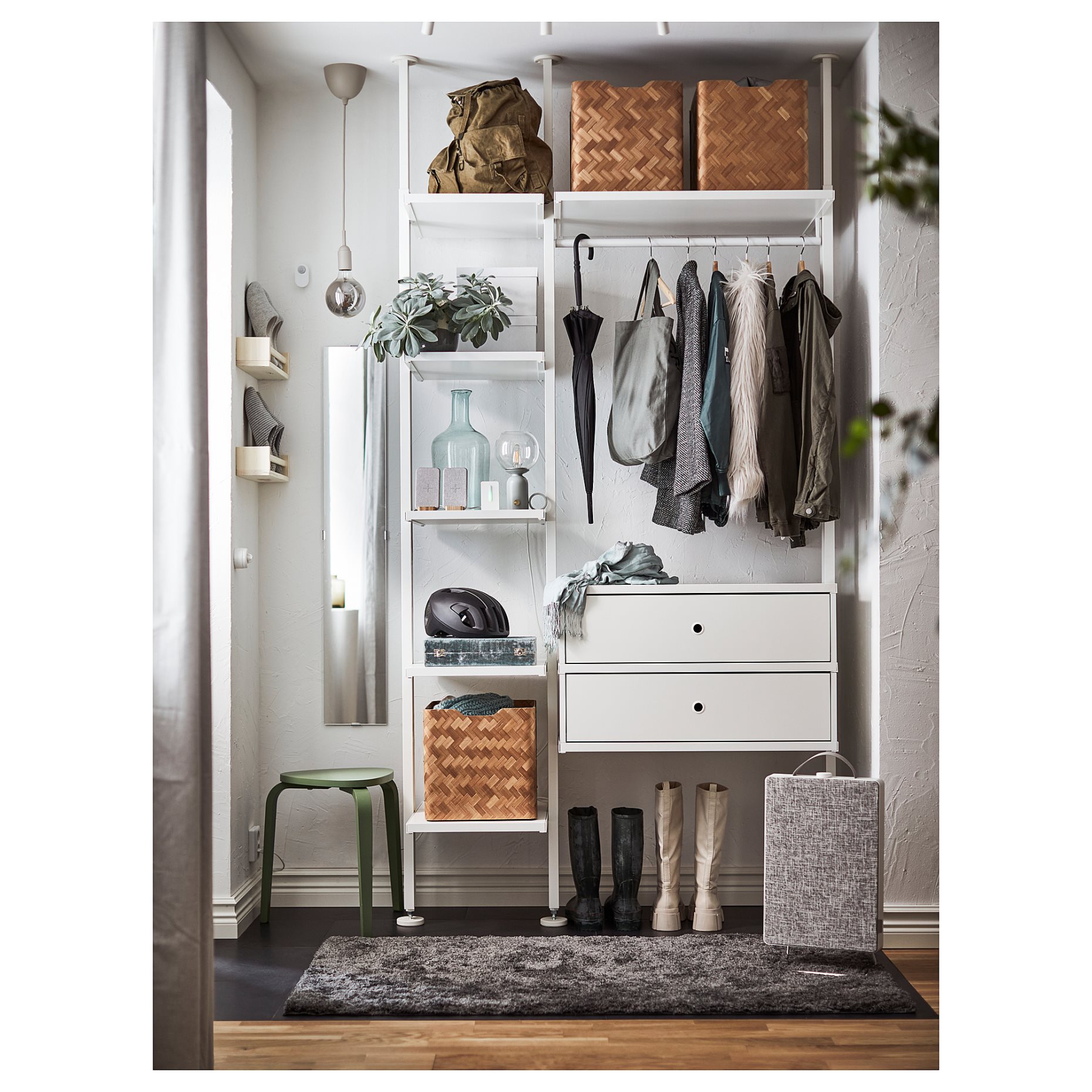 ELVARLI, συνδυασμός ντουλάπας, 135x51x222-350 cm, 091.581.52