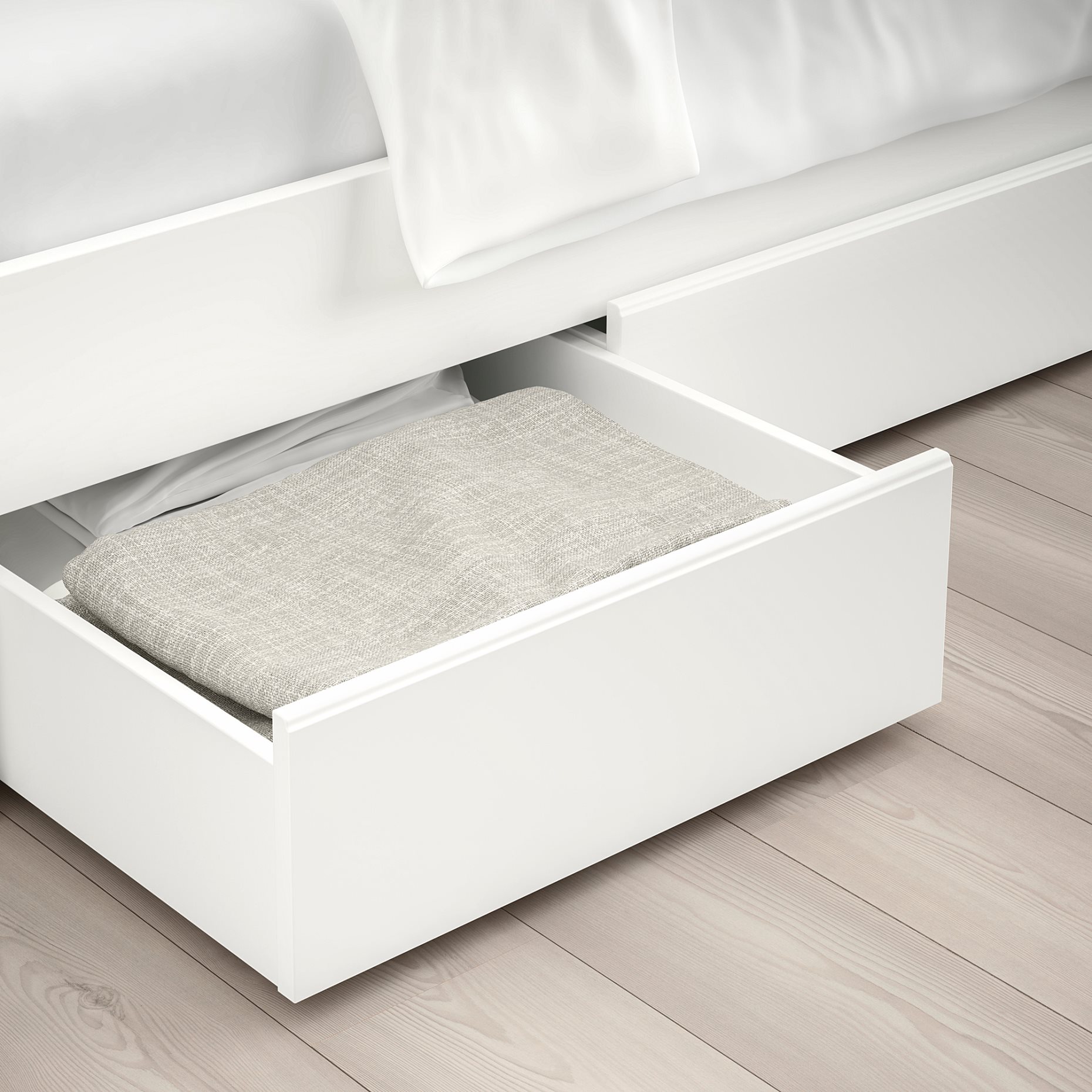 SONGESAND, bed frame with 4 storage boxes, 140X200 cm, 092.413.35