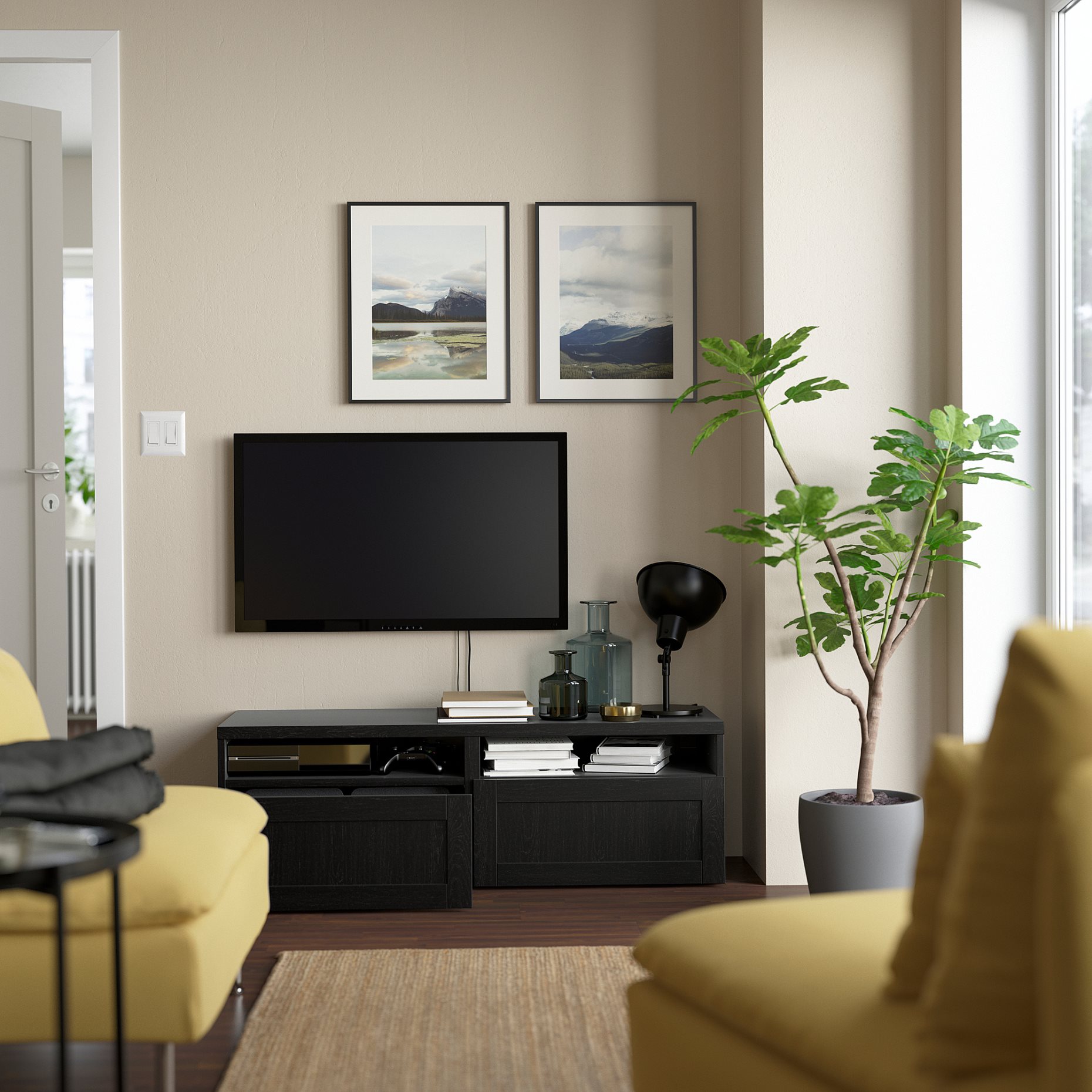 VOLMAR, έπιπλο TV με συρτάρια, 120x42x39 cm, 093.243.16